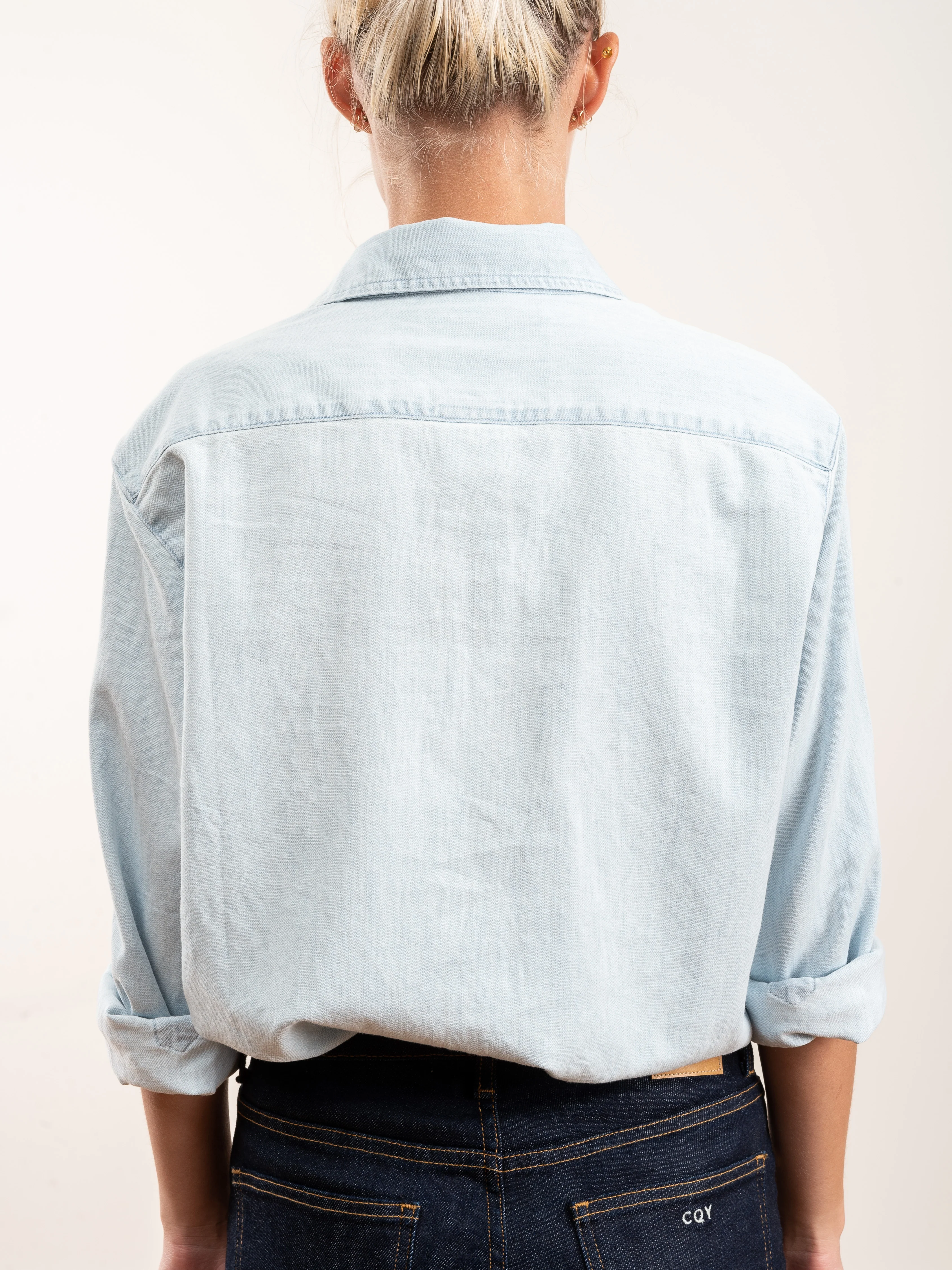 eileen shirt - stonewashed indigo - Image 3
