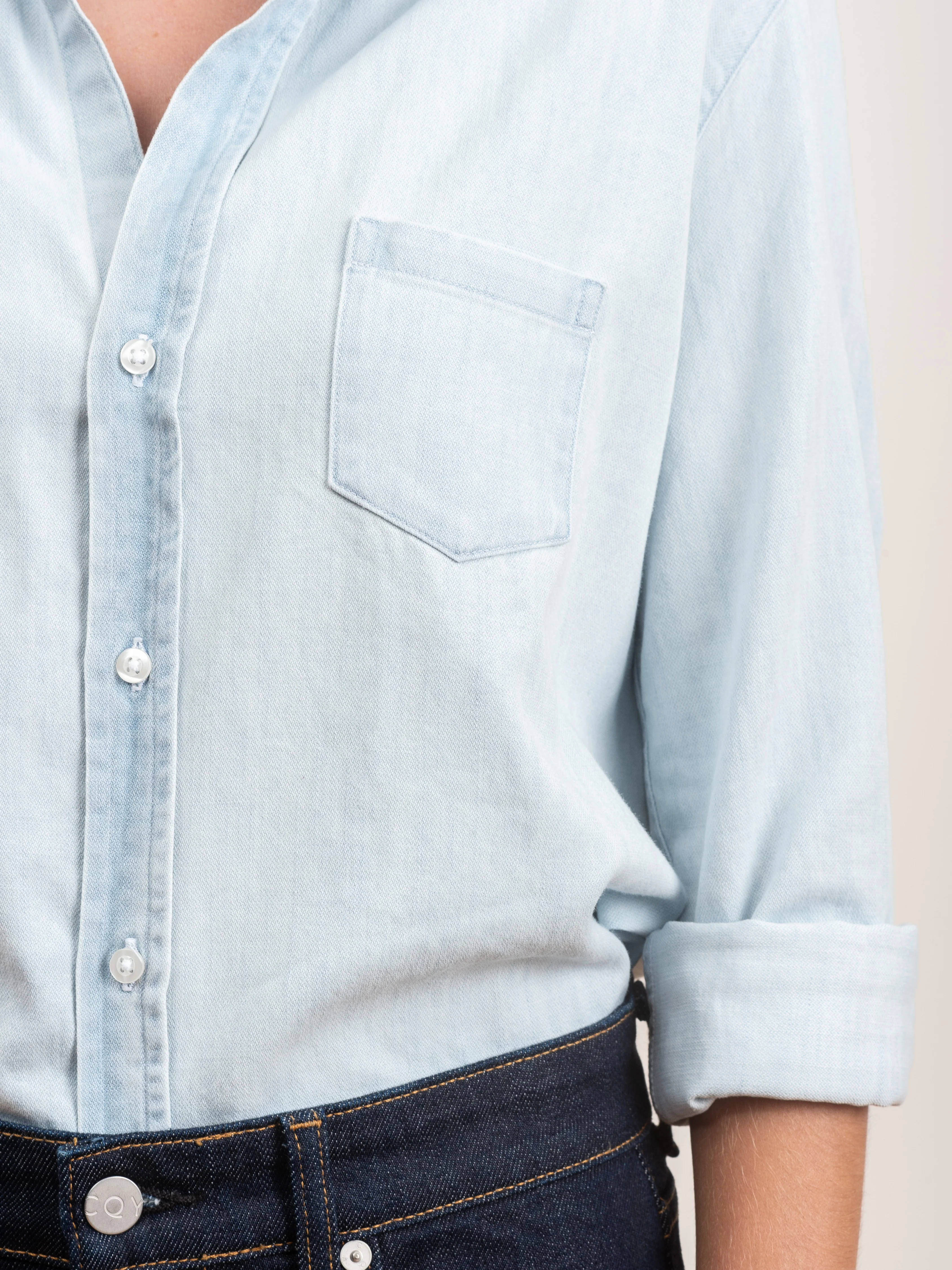 eileen shirt - stonewashed indigo - Image 4