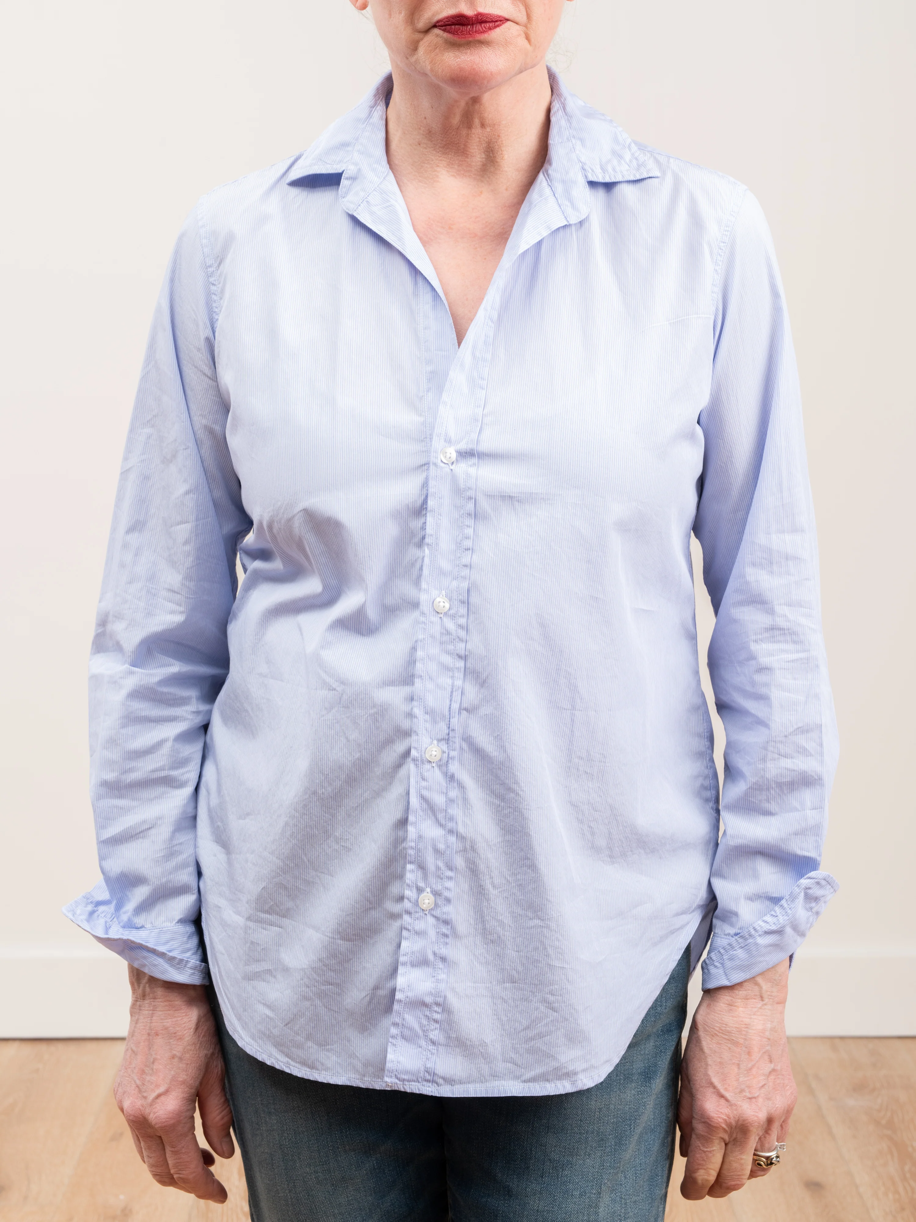 frank shirt - thin blue stripe - Image 4