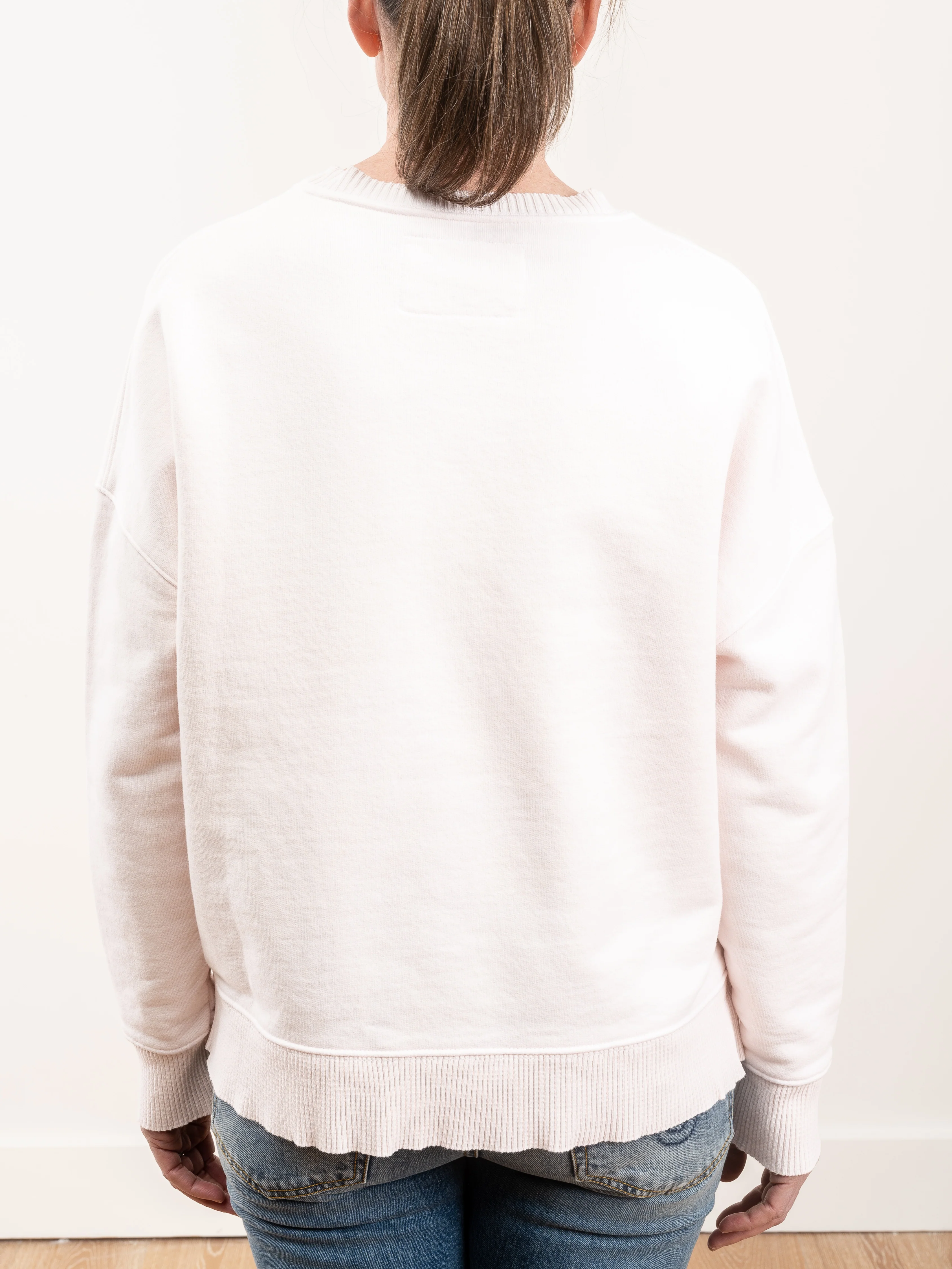 ribbed knit pullover - light pink - Image 5