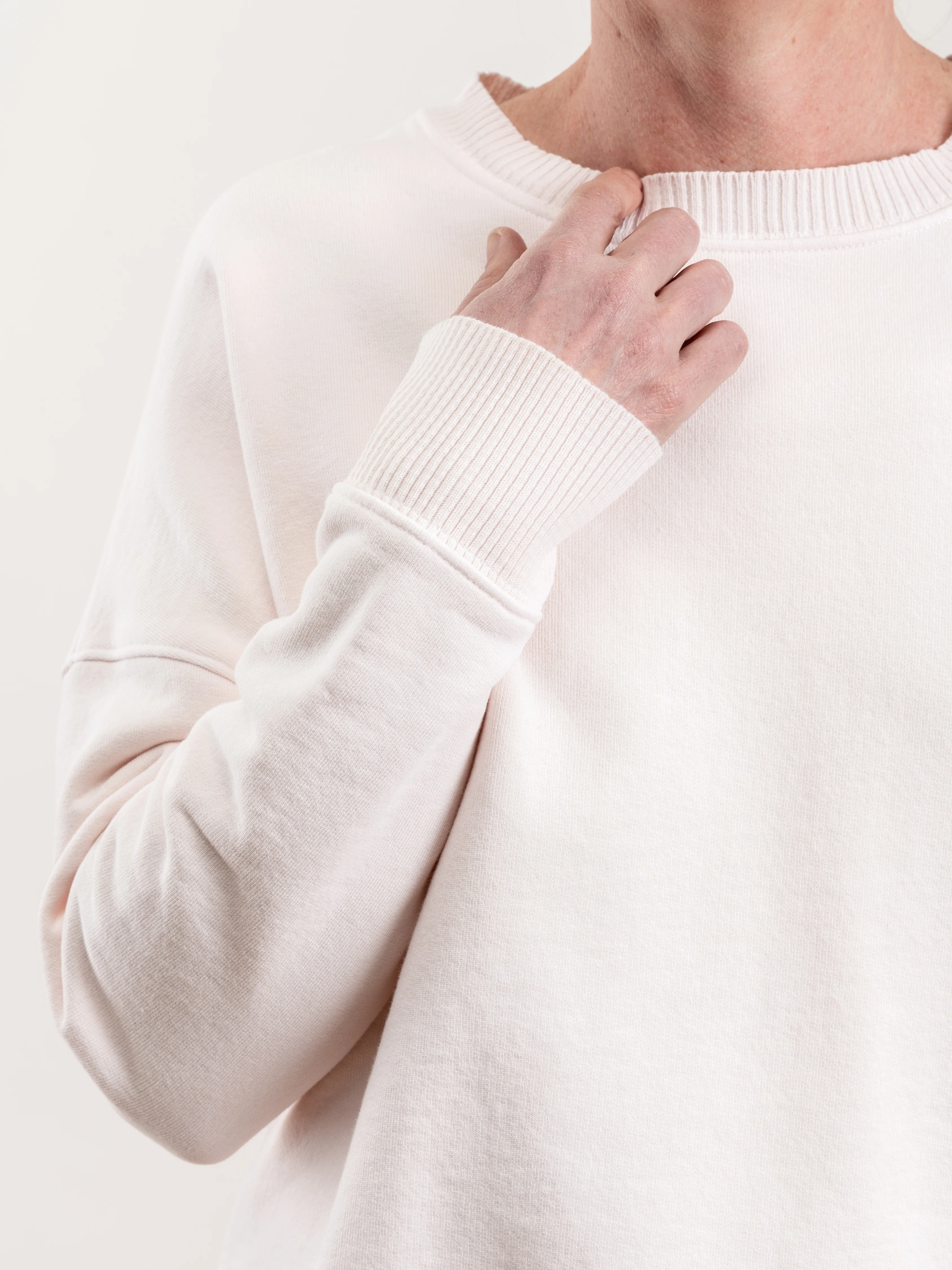 ribbed knit pullover - light pink - Image 6