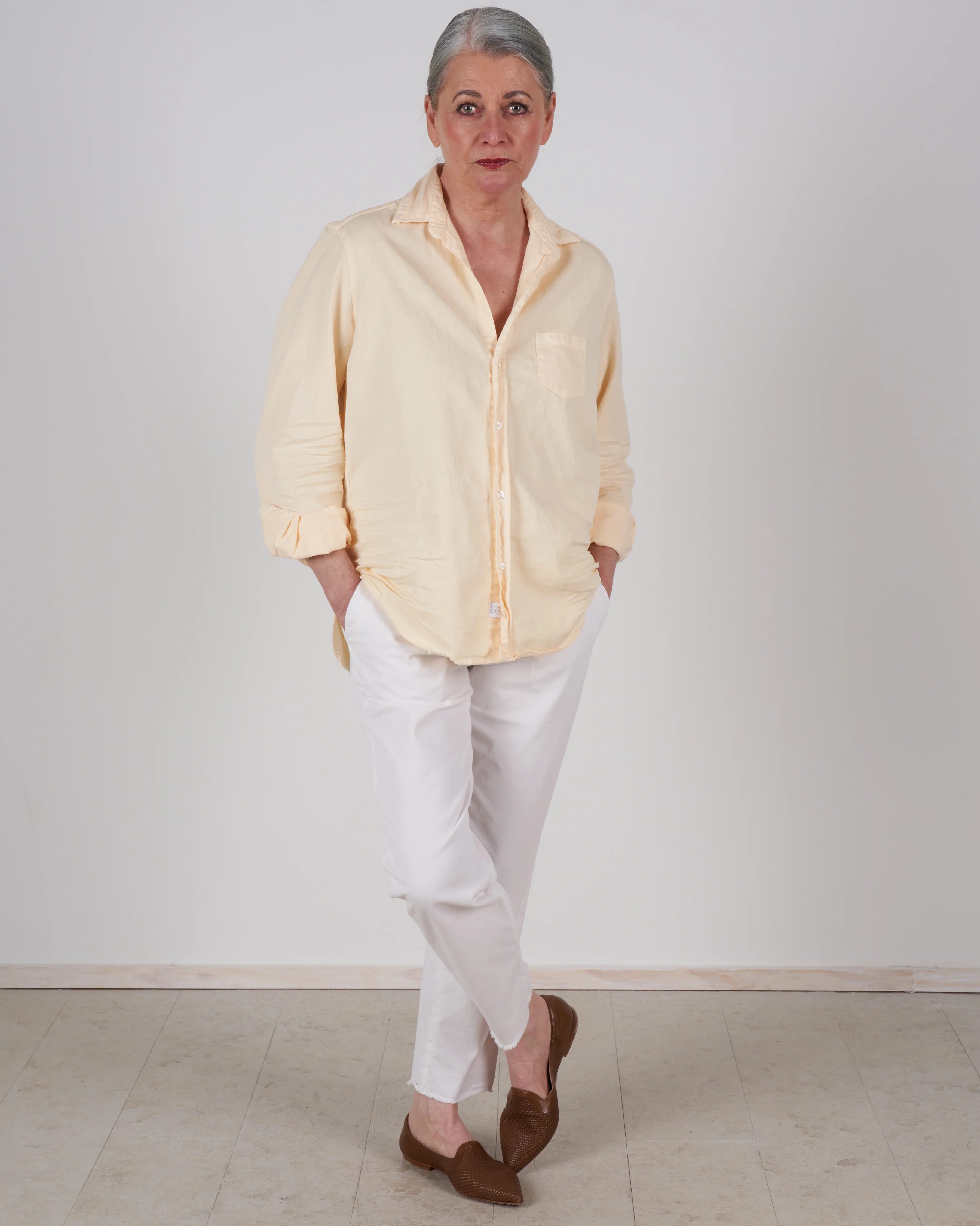 eileen button down - daisy denim - Image 2