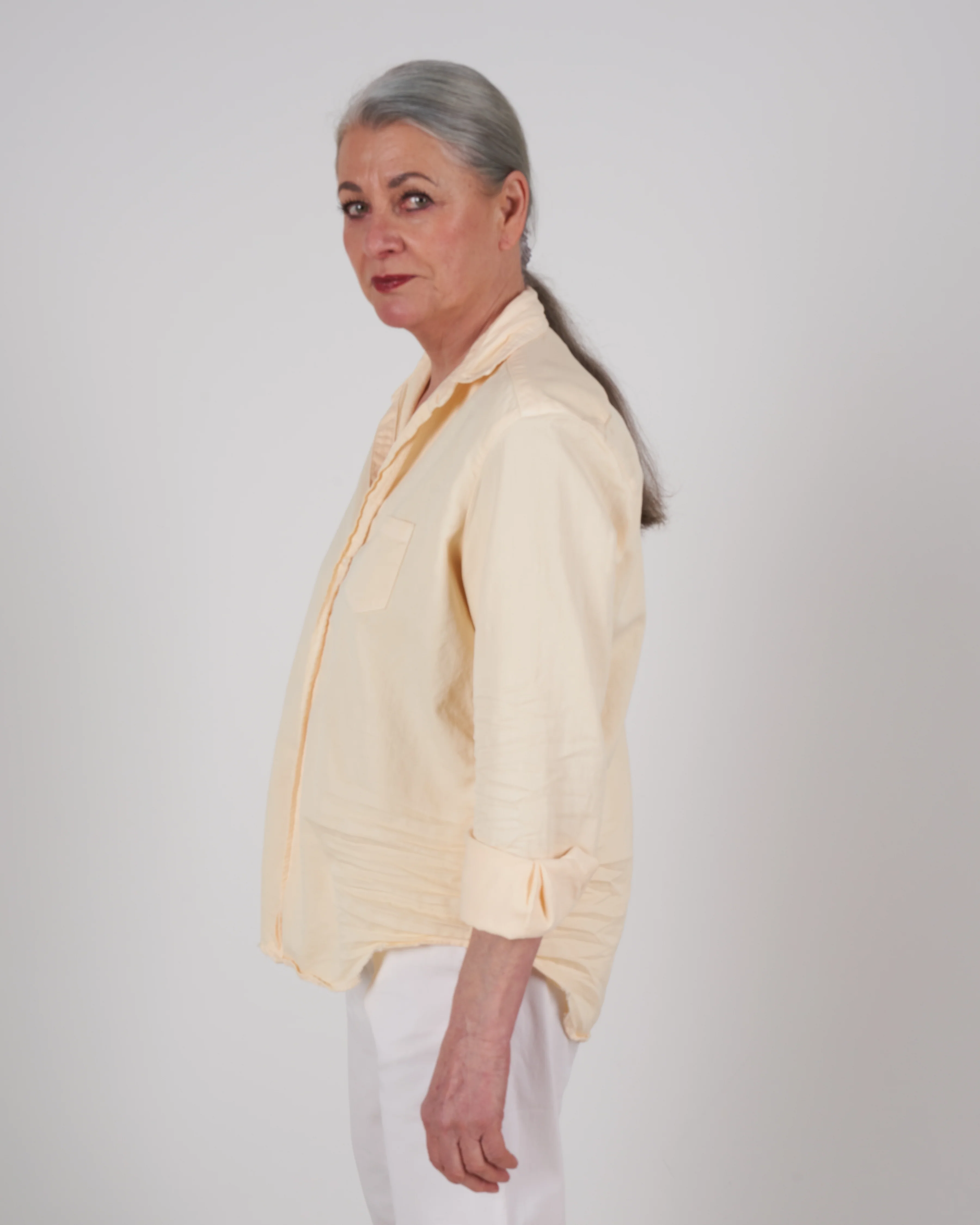 eileen button down - daisy denim - Image 4