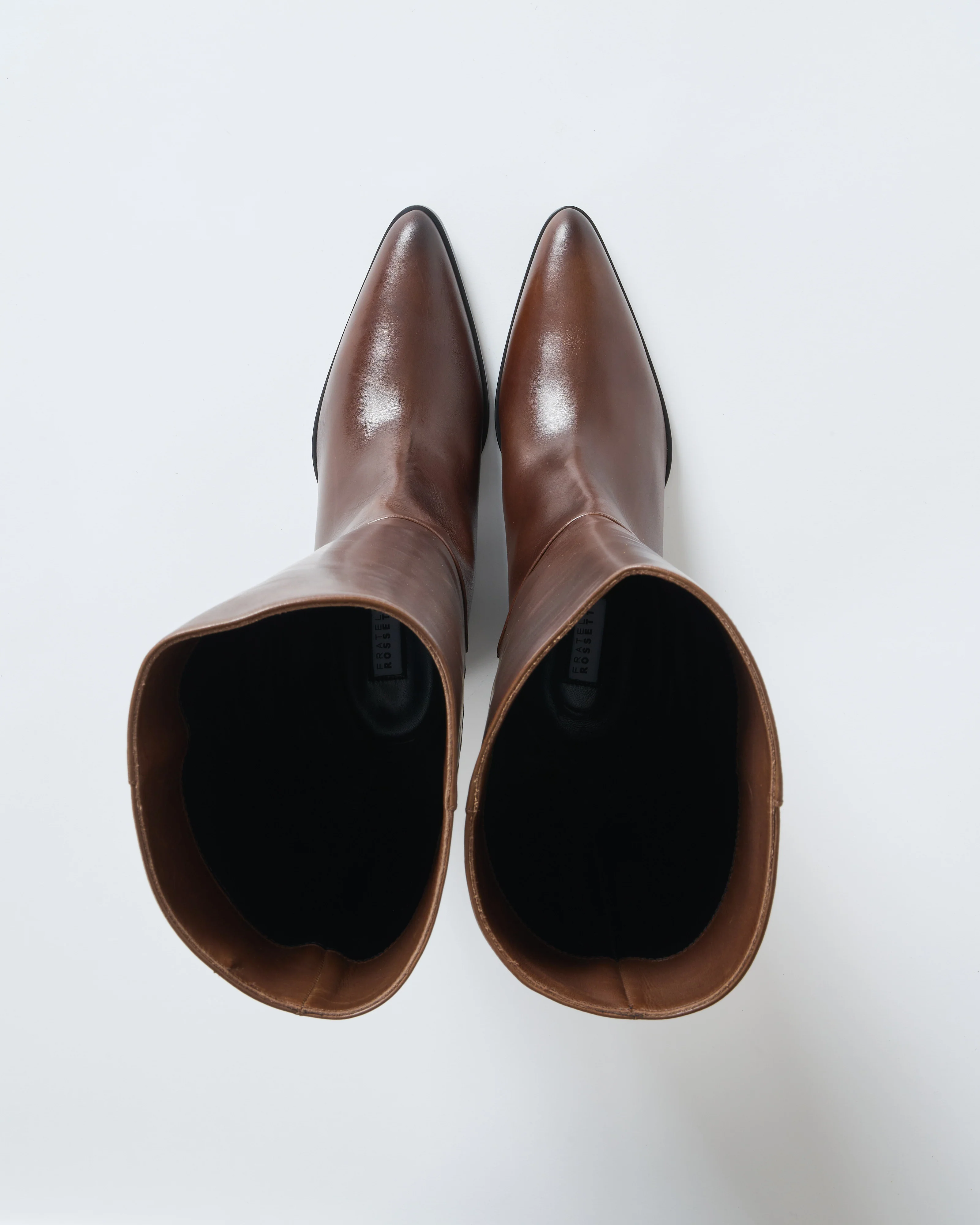 tall leather boot with western toe - Image 5