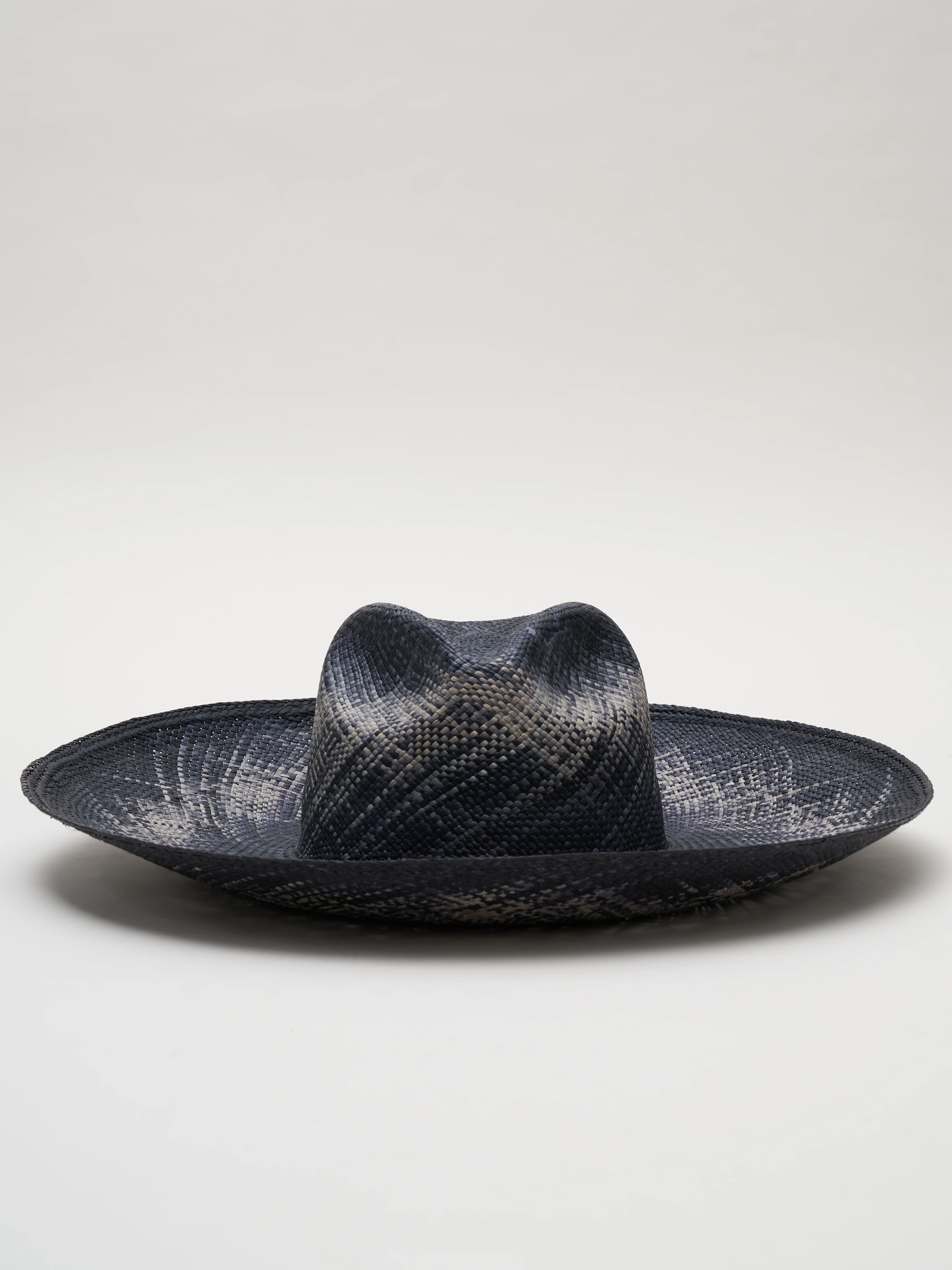 catnip straw hat - black/natural