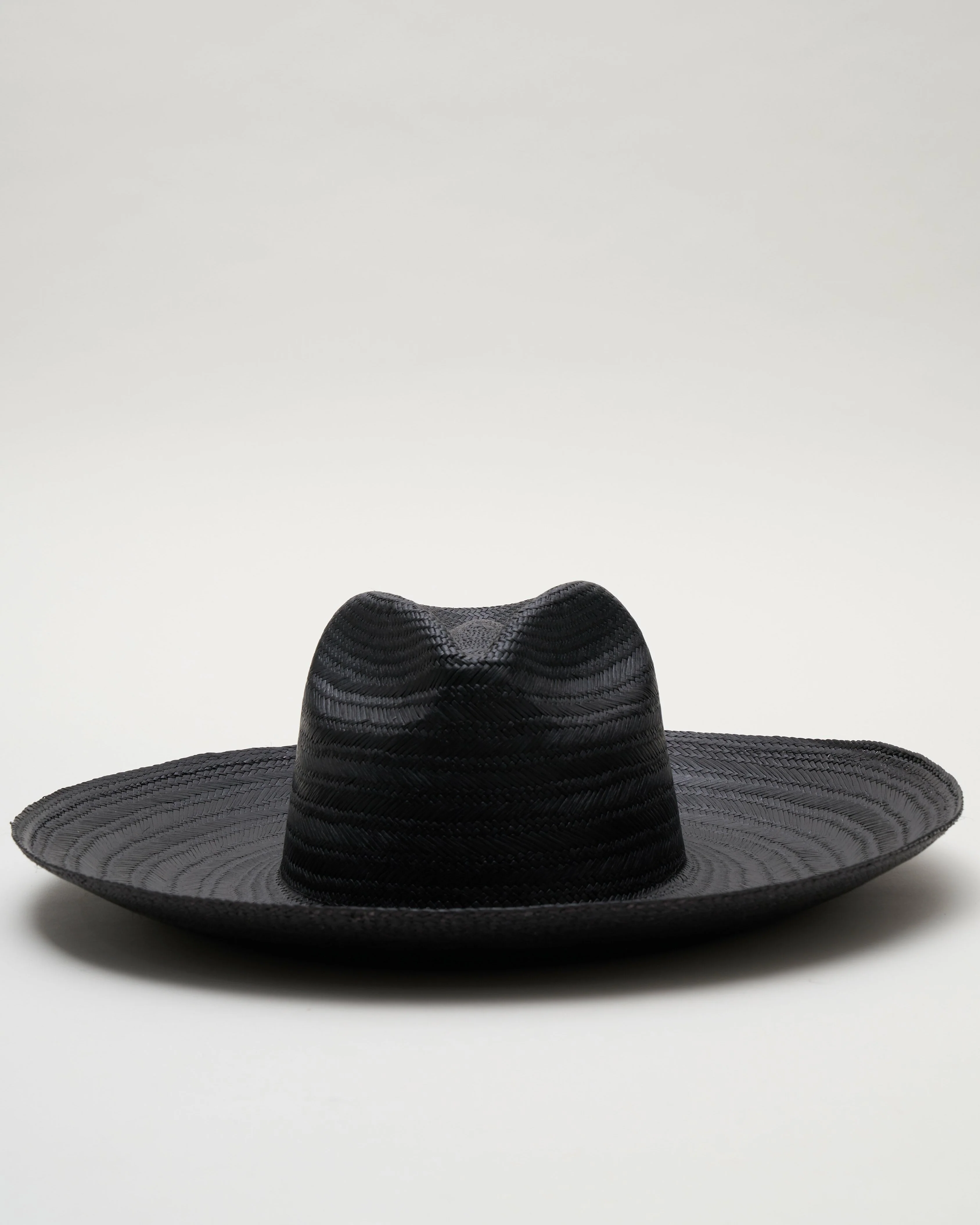 straw hat - black
