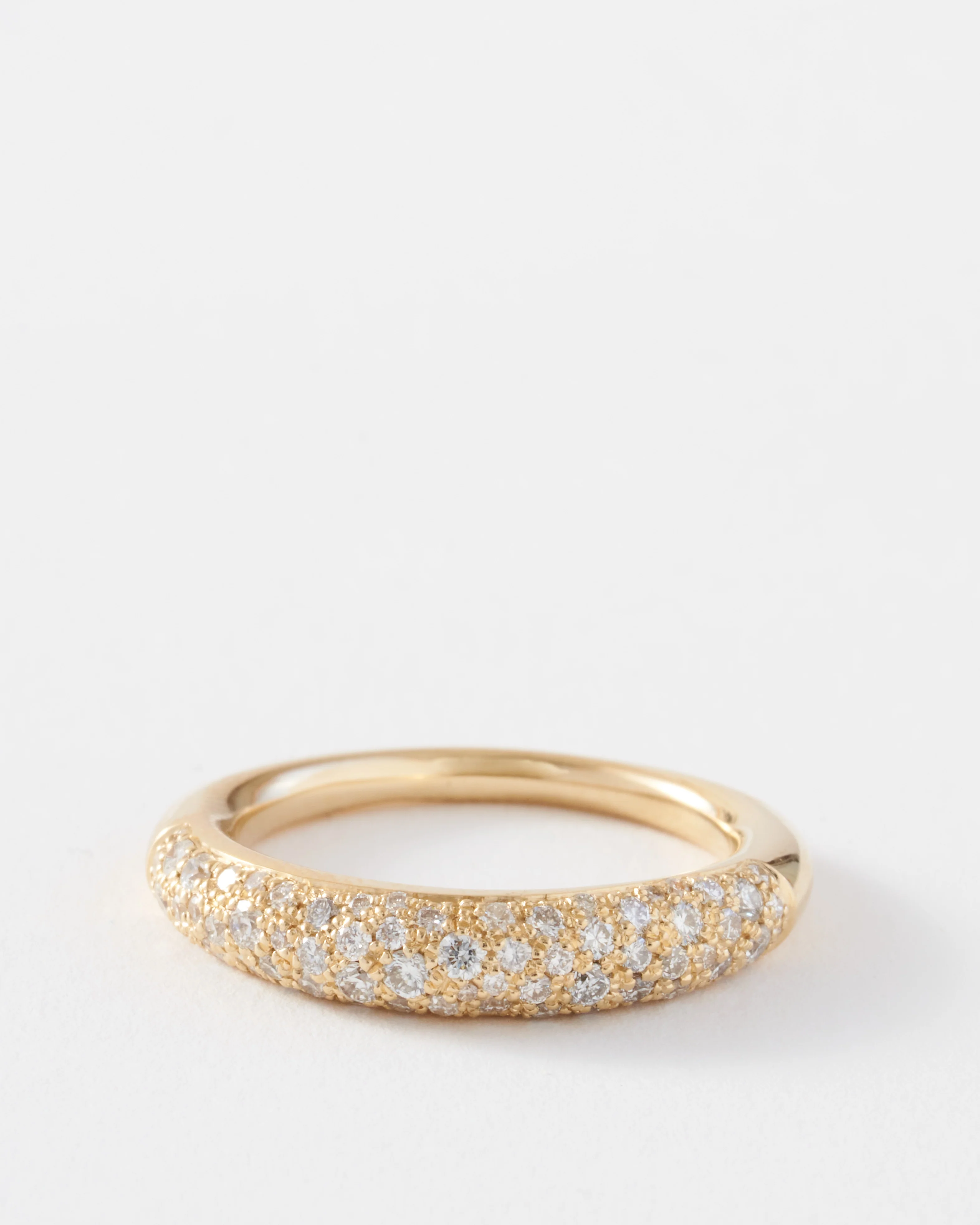 rising tusk ring with various sizes diamonds - Image 3