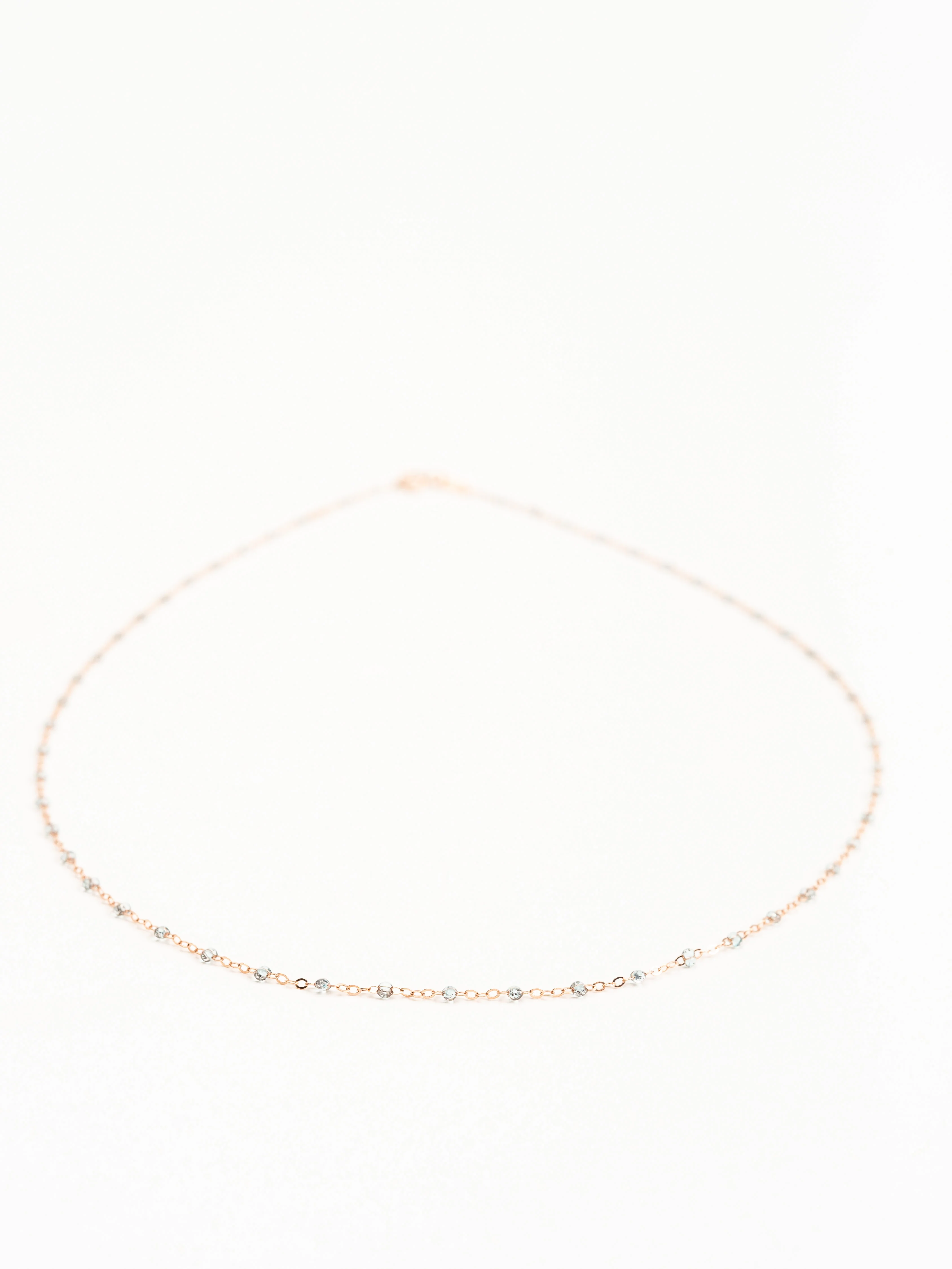 ice bead necklace - rose gold - Image 2