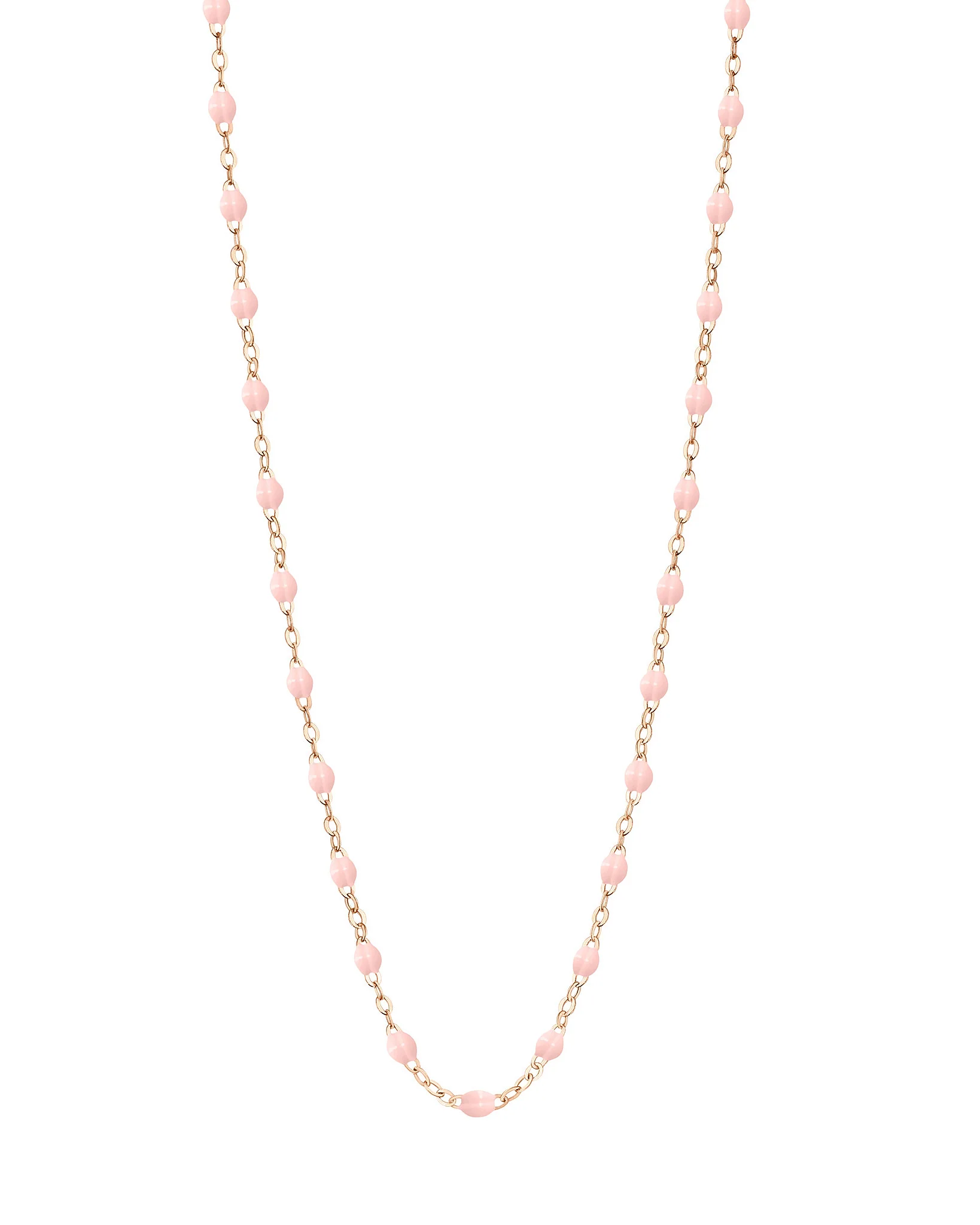 classic gigi rose gold necklace - baby pink