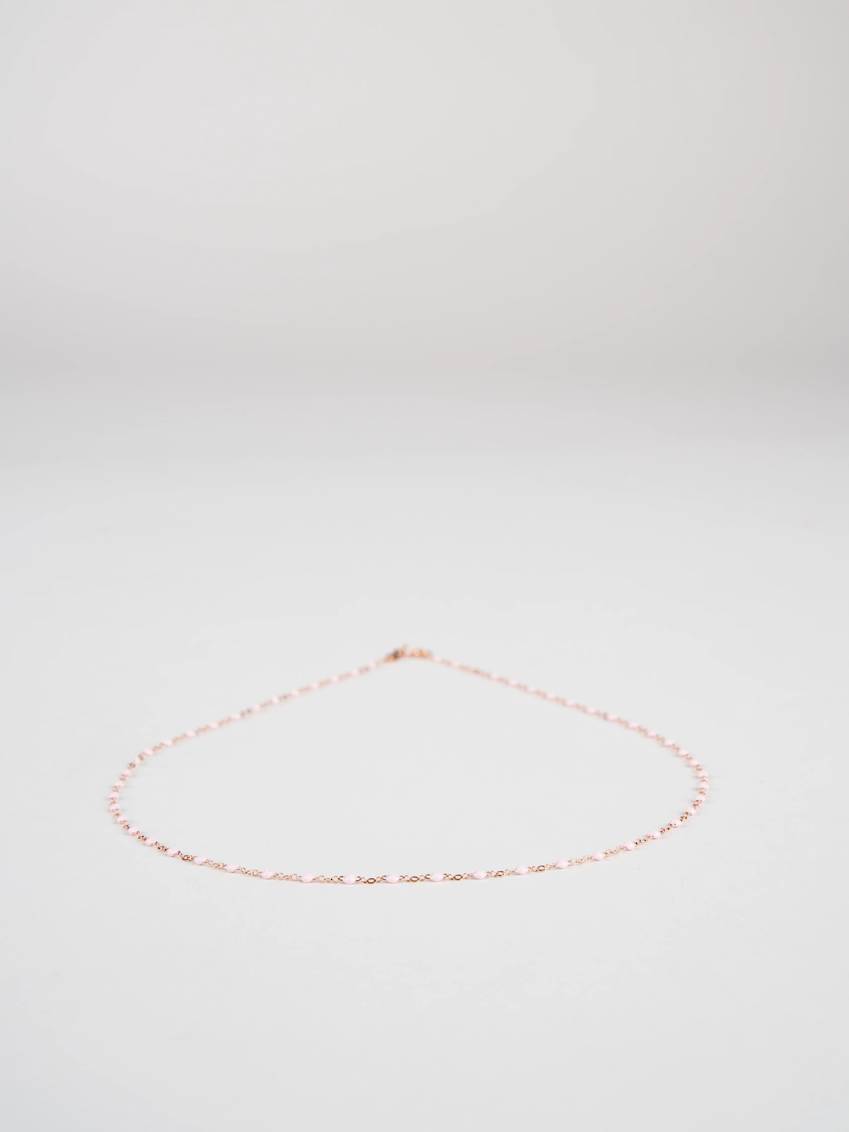 classic gigi rose gold necklace - baby pink - Image 3