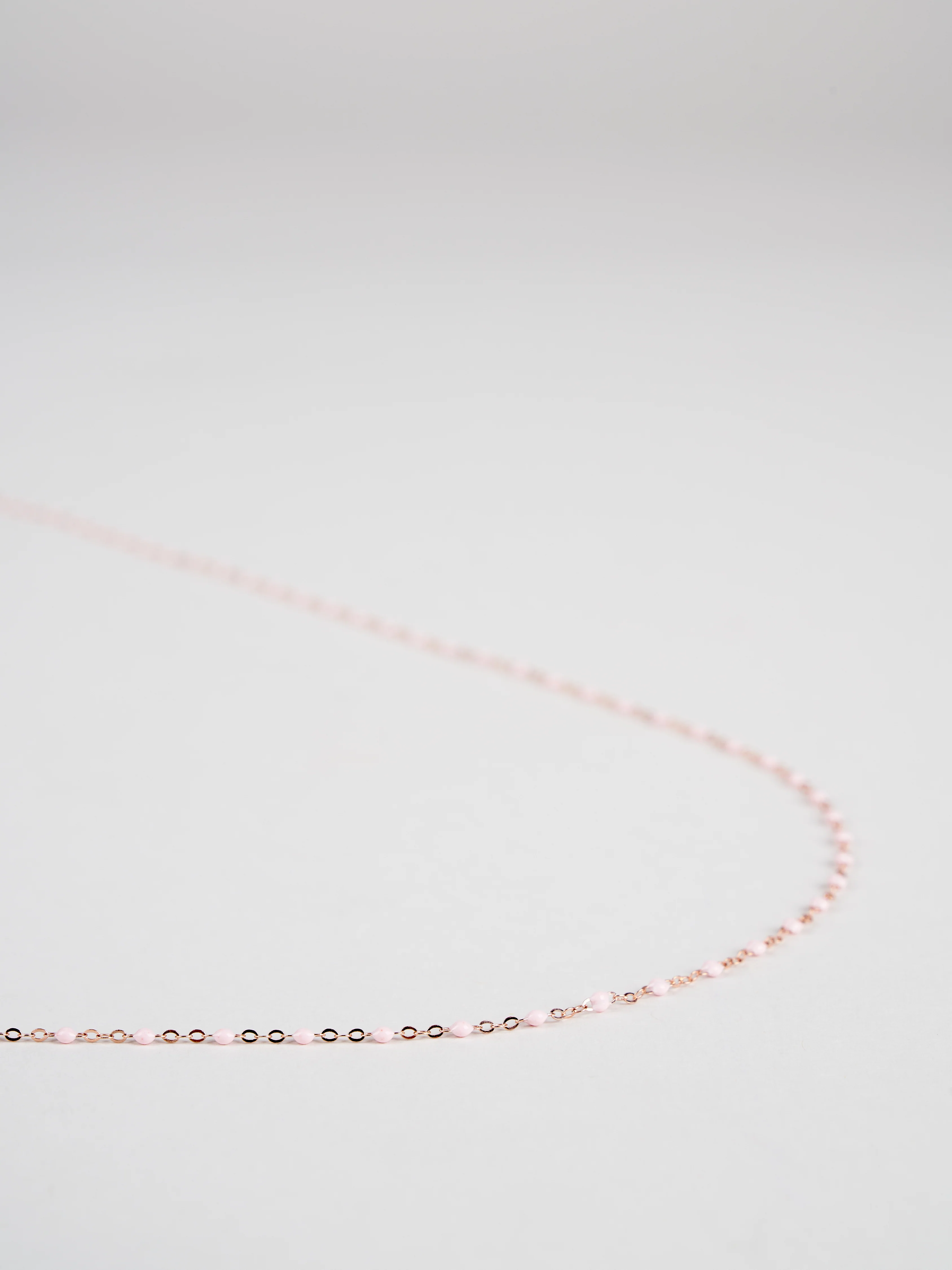 classic gigi rose gold necklace - baby pink - Image 4