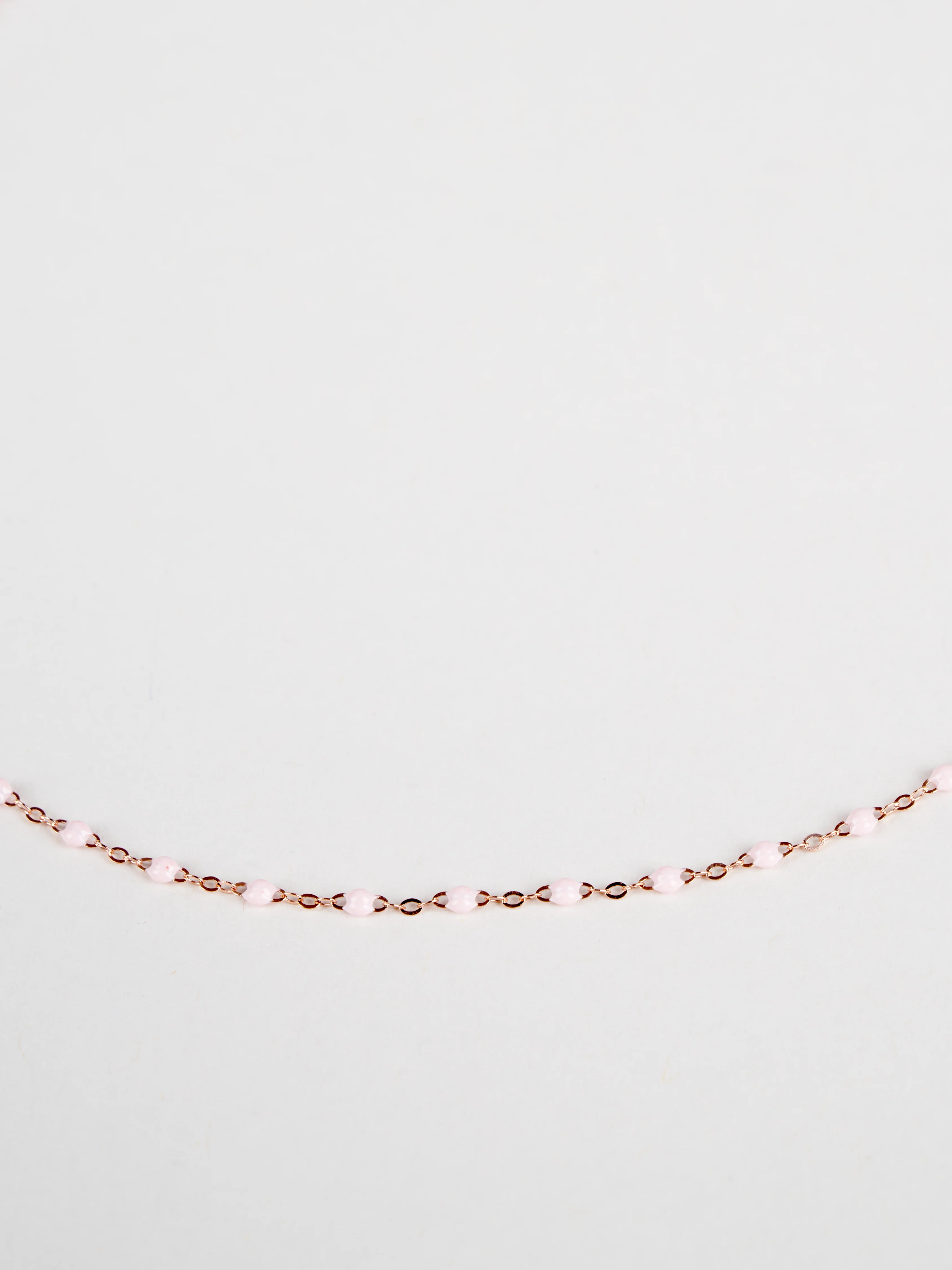 classic gigi rose gold necklace - baby pink - Image 5