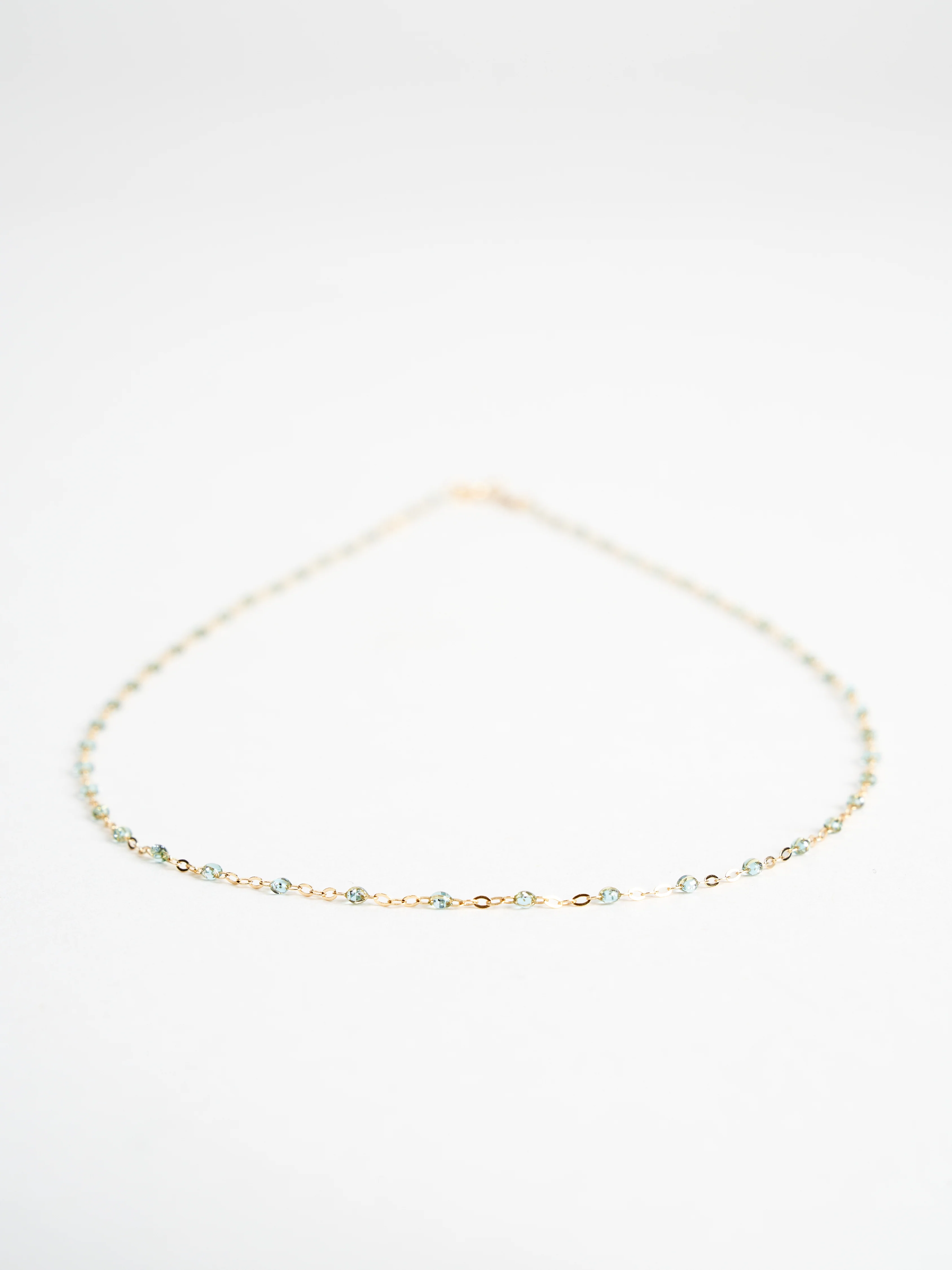 ice bead necklace - yellow gold - Image 2