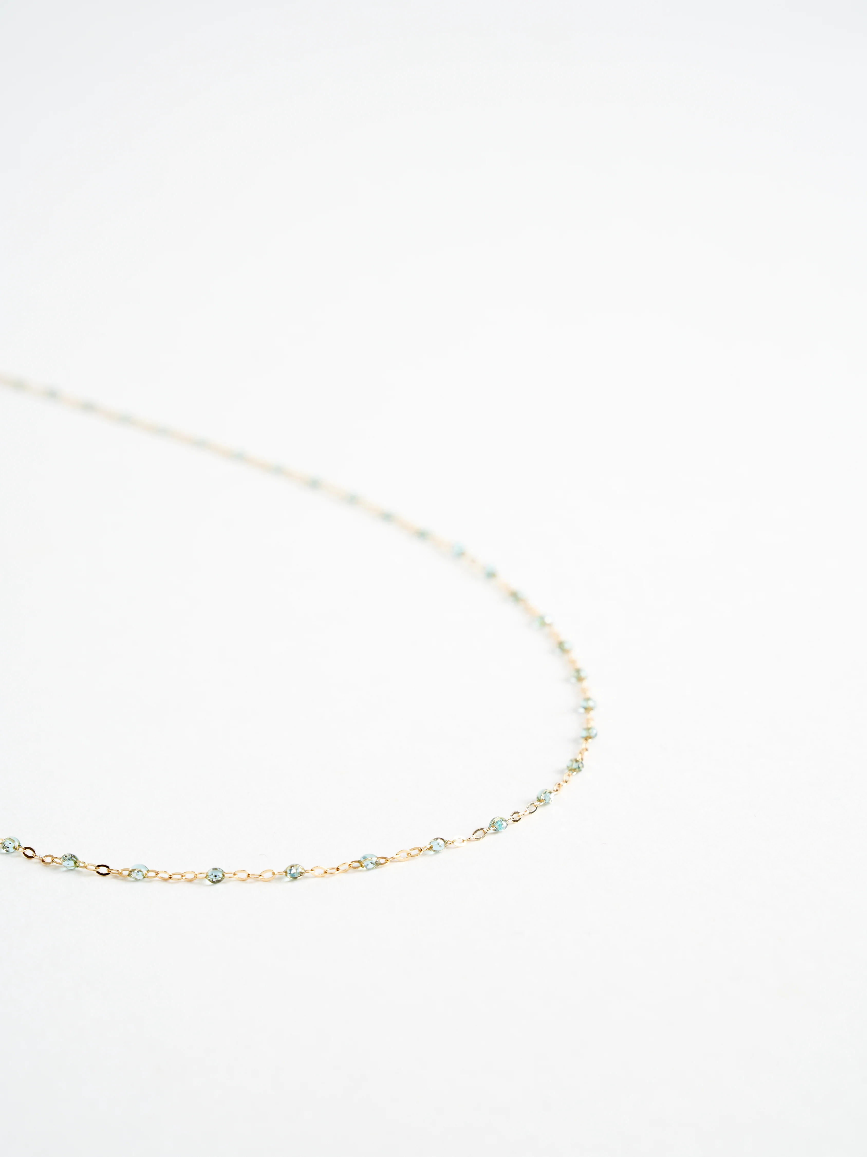 ice bead necklace - yellow gold - Image 3