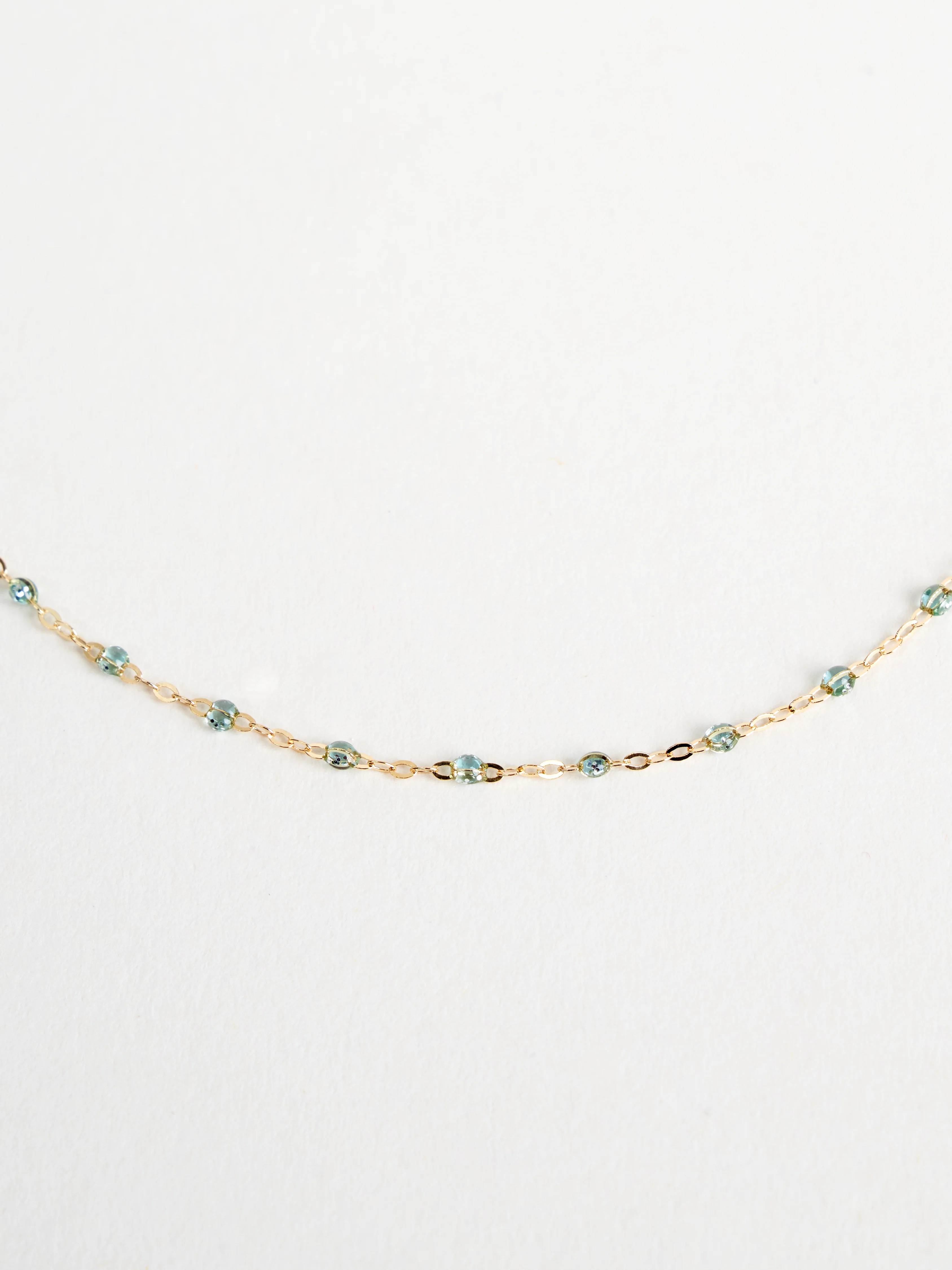 ice bead necklace - yellow gold - Image 4