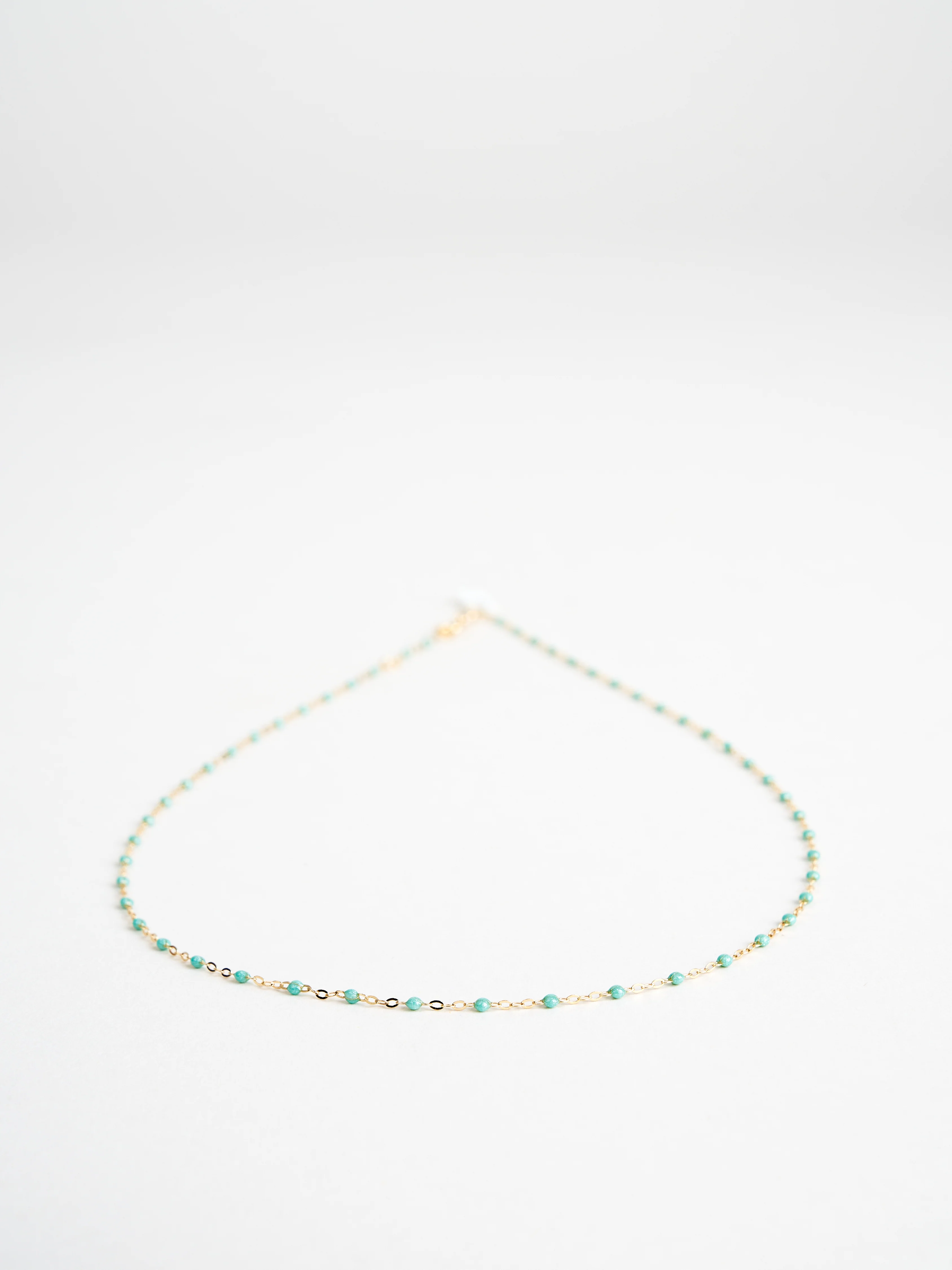 iceberg bead necklace - yellow gold - Image 2