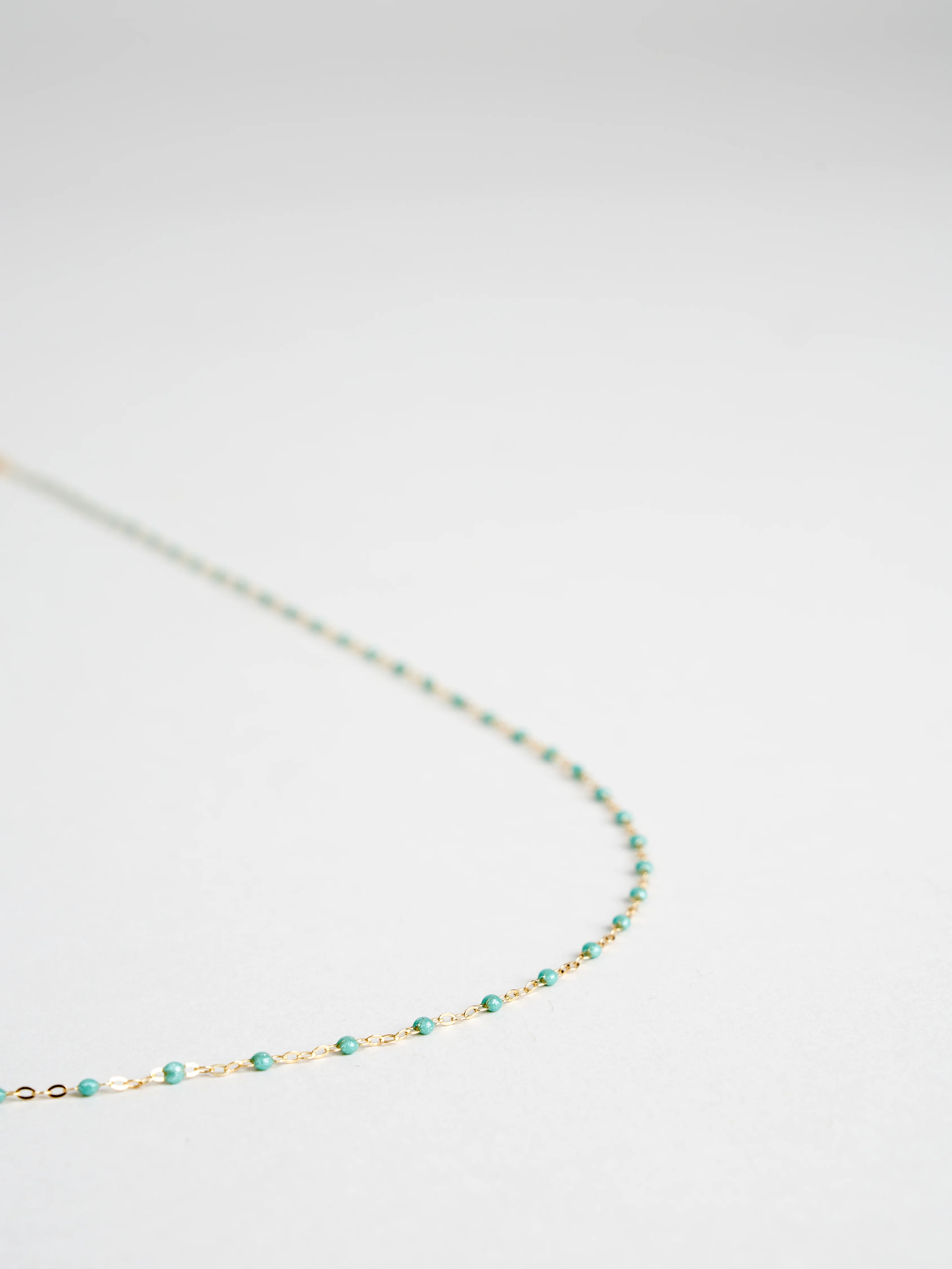 iceberg bead necklace - yellow gold - Image 3