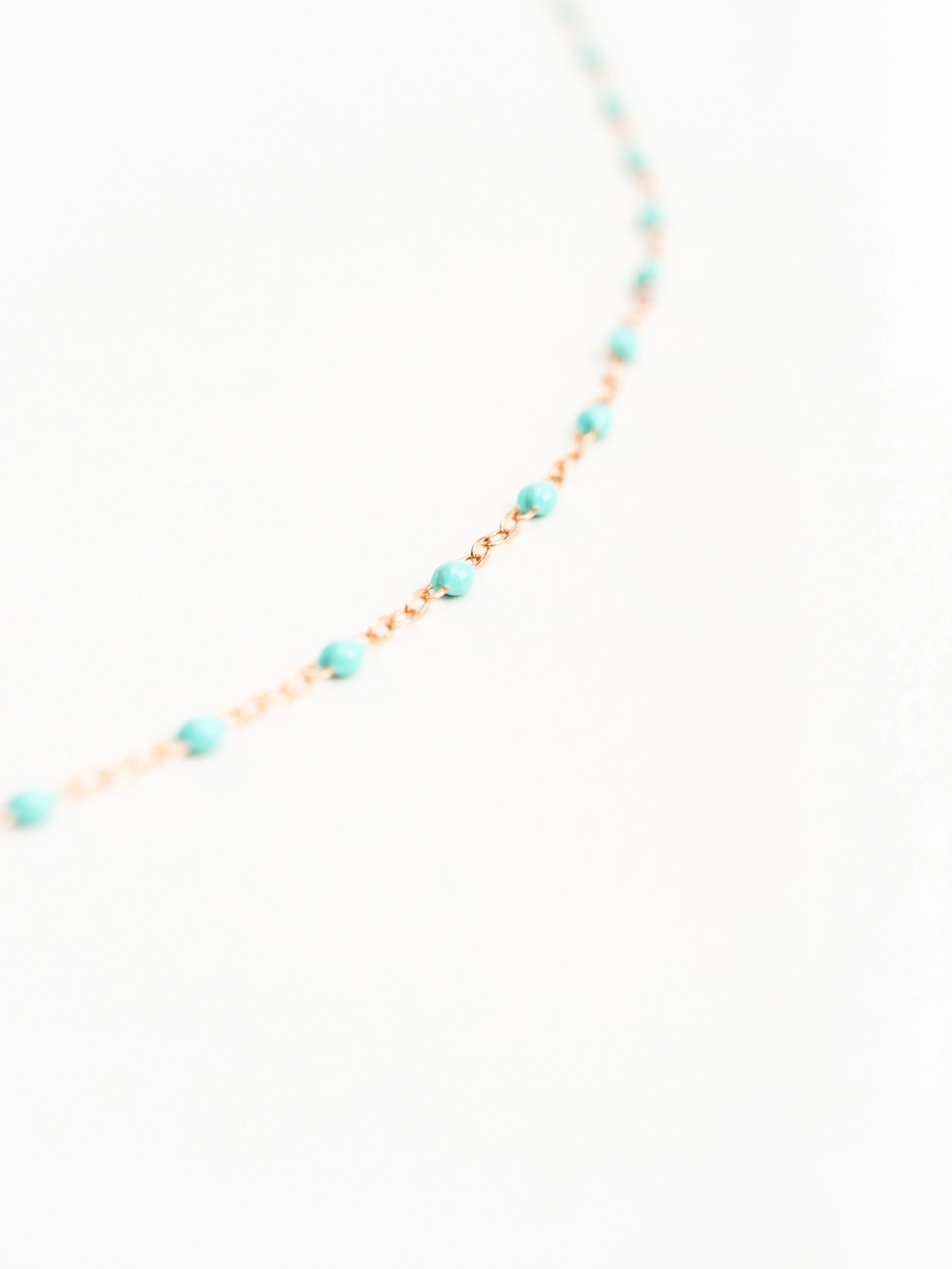 lagoon bead necklace - rose gold - Image 3