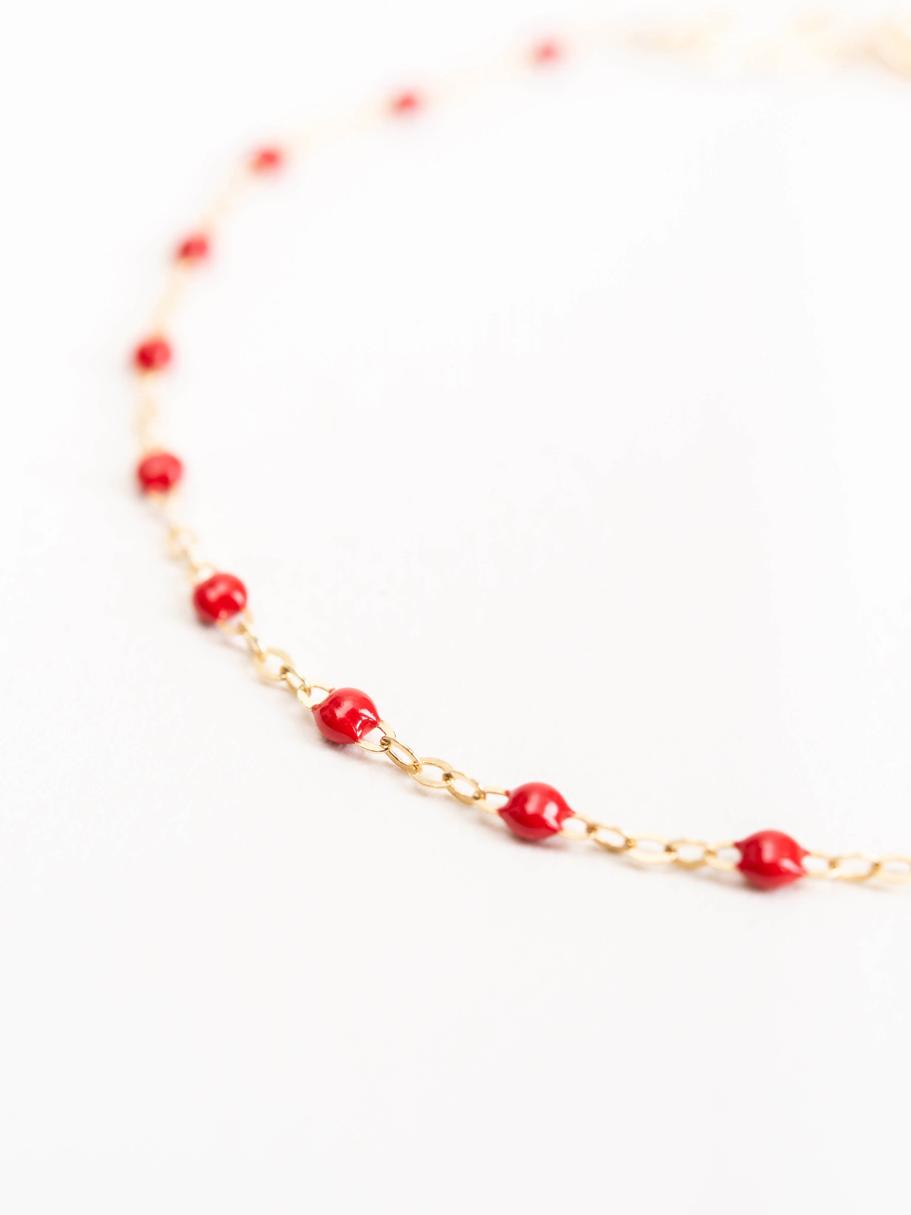 poppy bead bracelet - yellow gold - Image 2