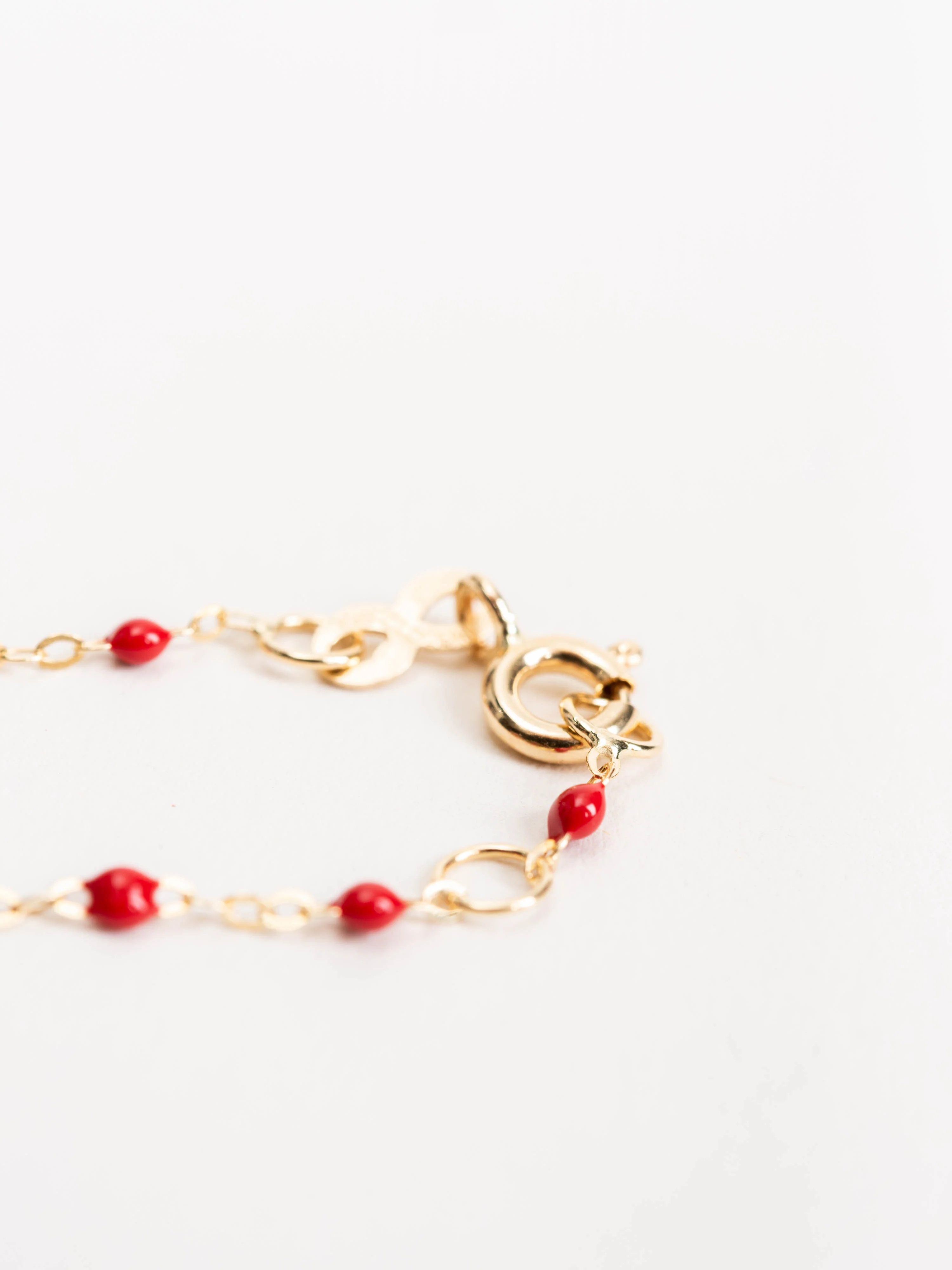 poppy bead bracelet - yellow gold - Image 3