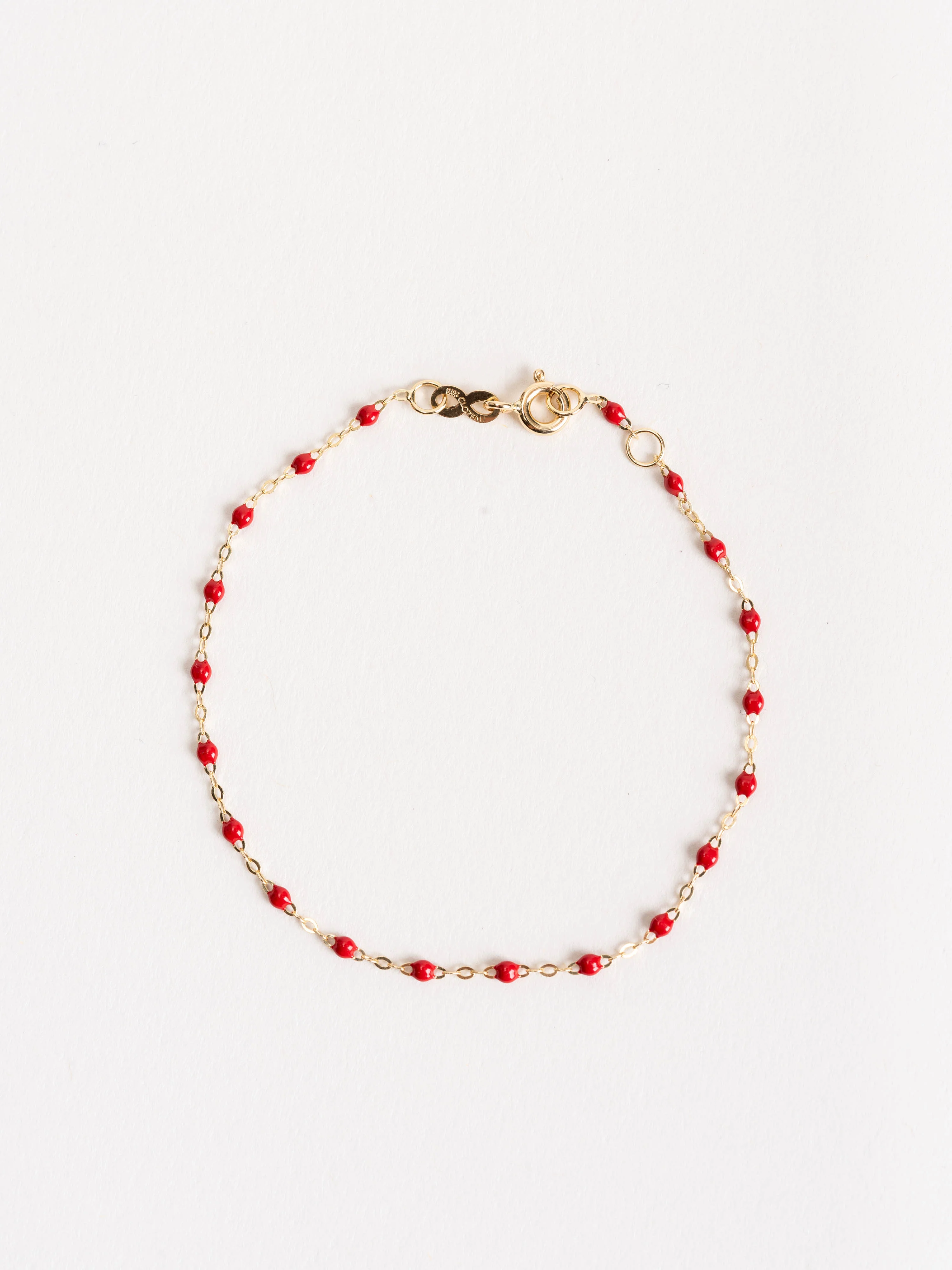 poppy bead bracelet - yellow gold - Image 4