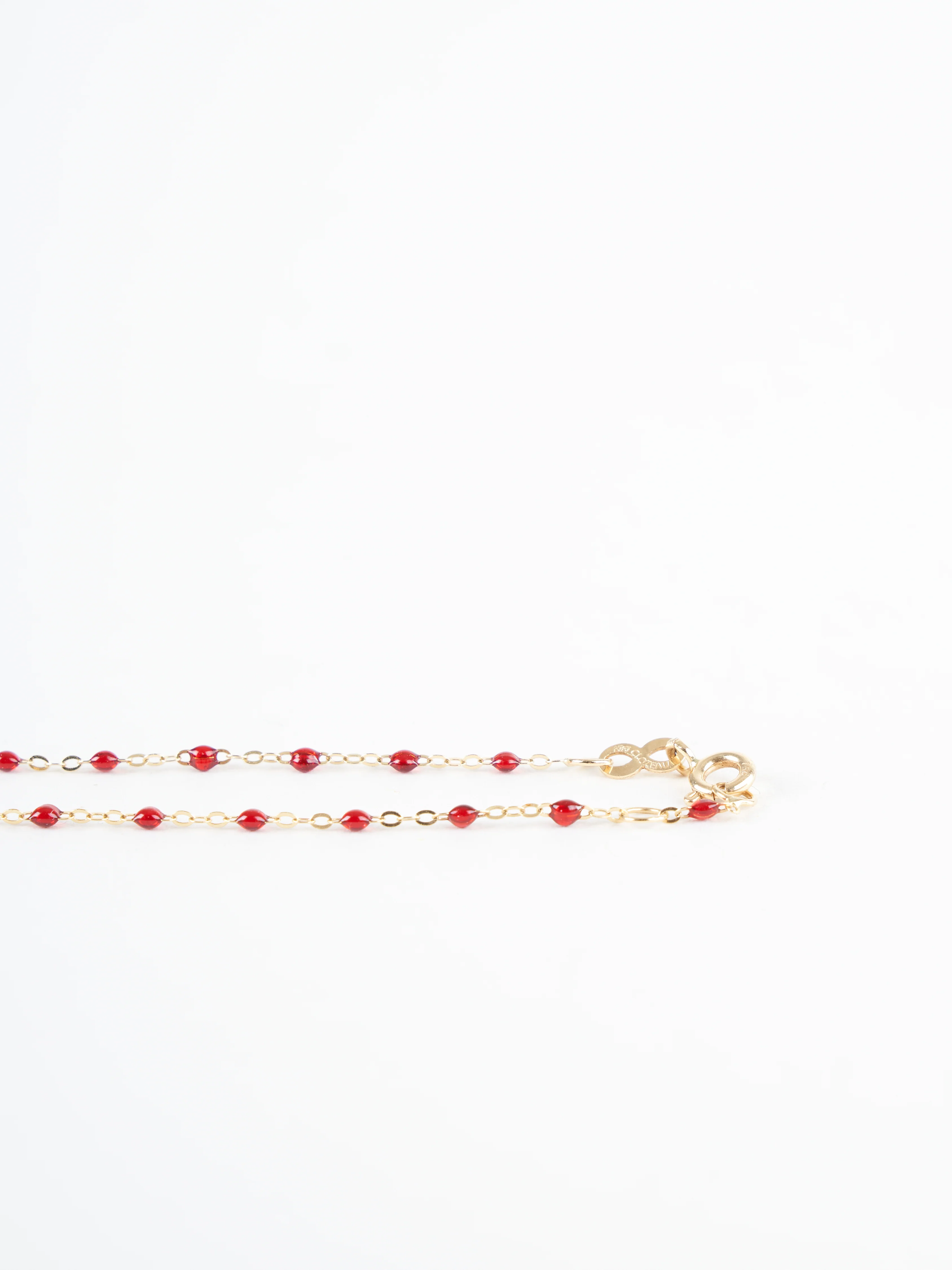 cherry bead bracelet - yellow gold - Image 3