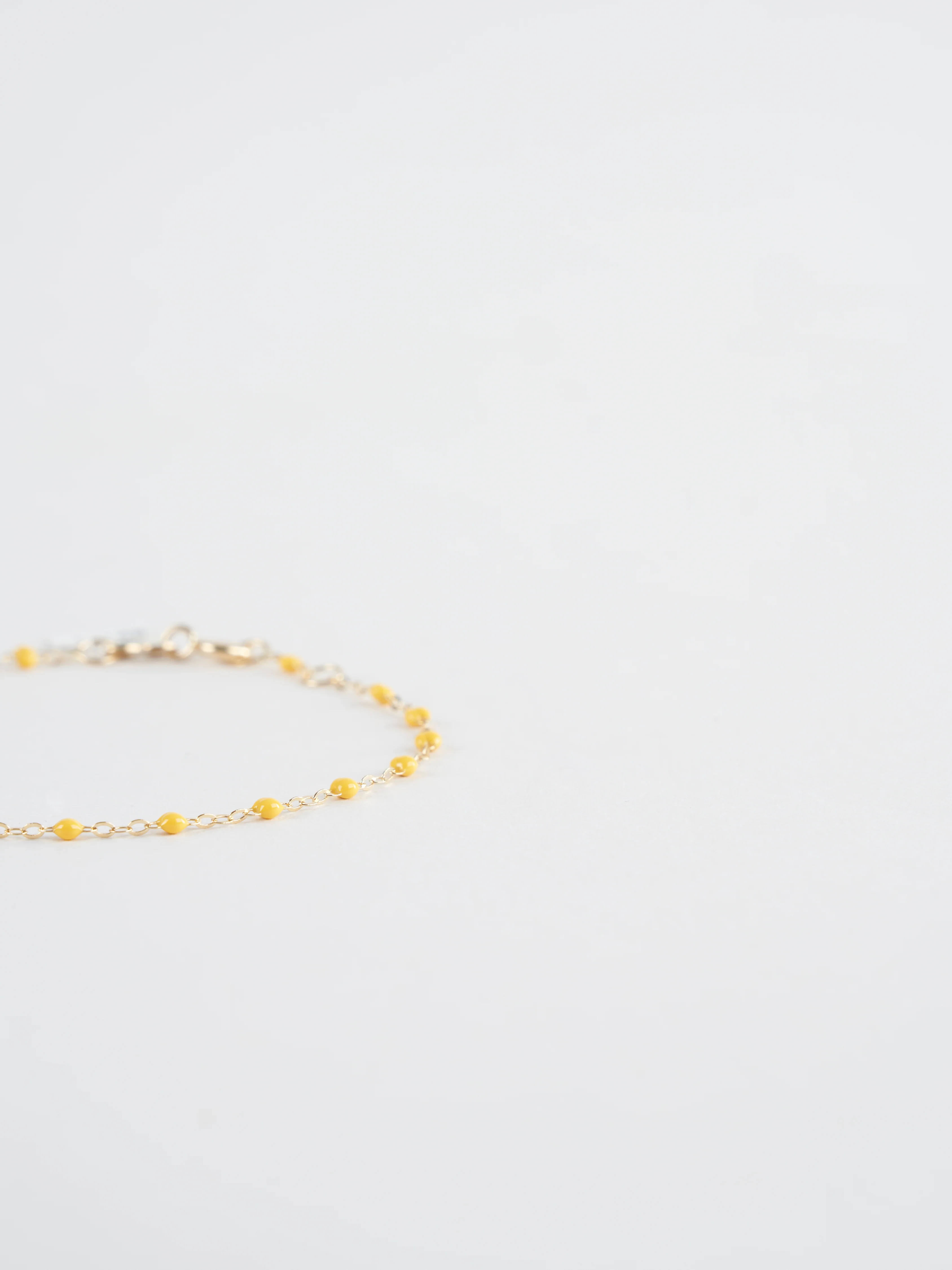 citron bead bracelet - yellow gold - Image 2