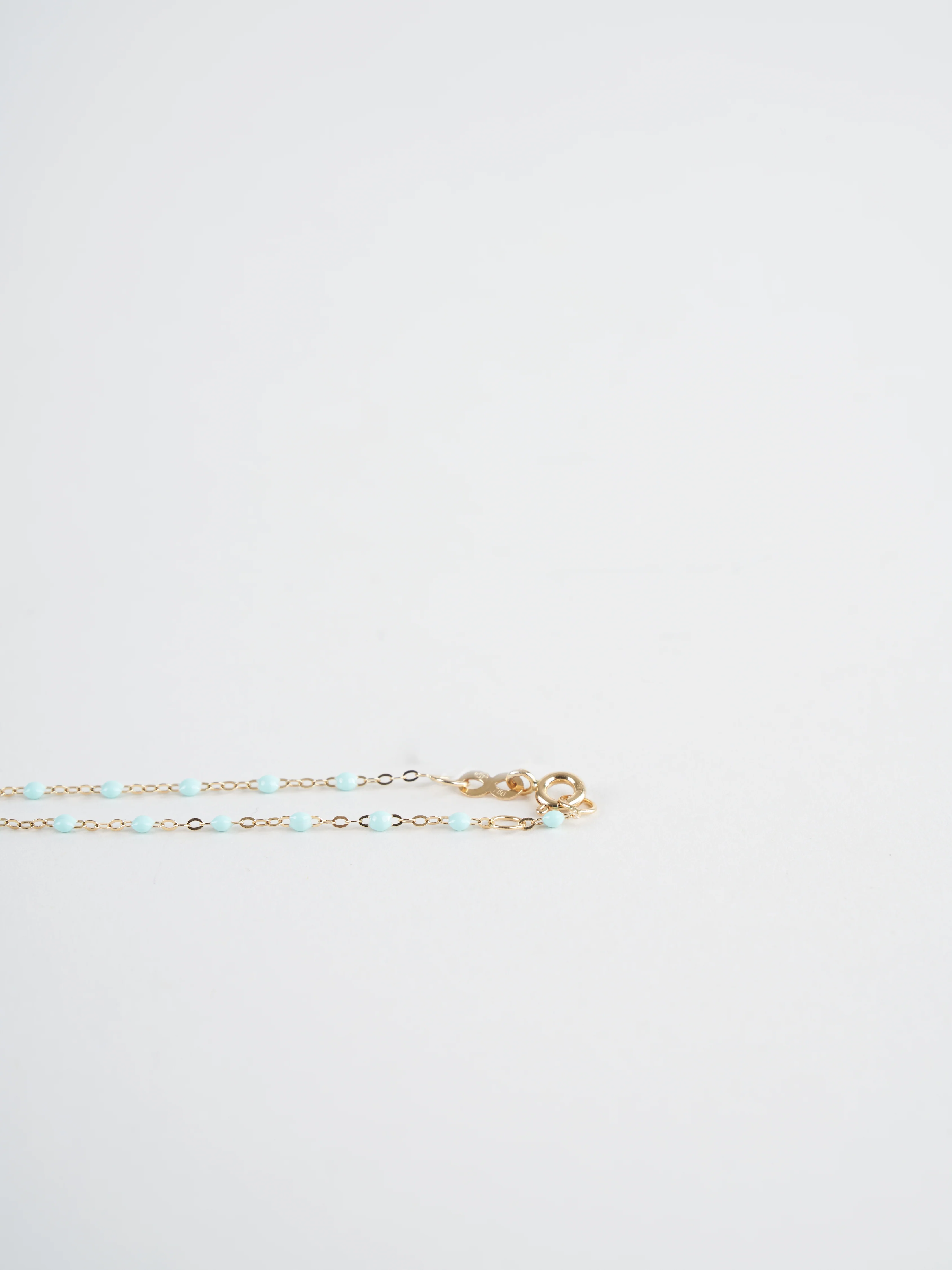 jade bead bracelet - yellow gold - Image 3