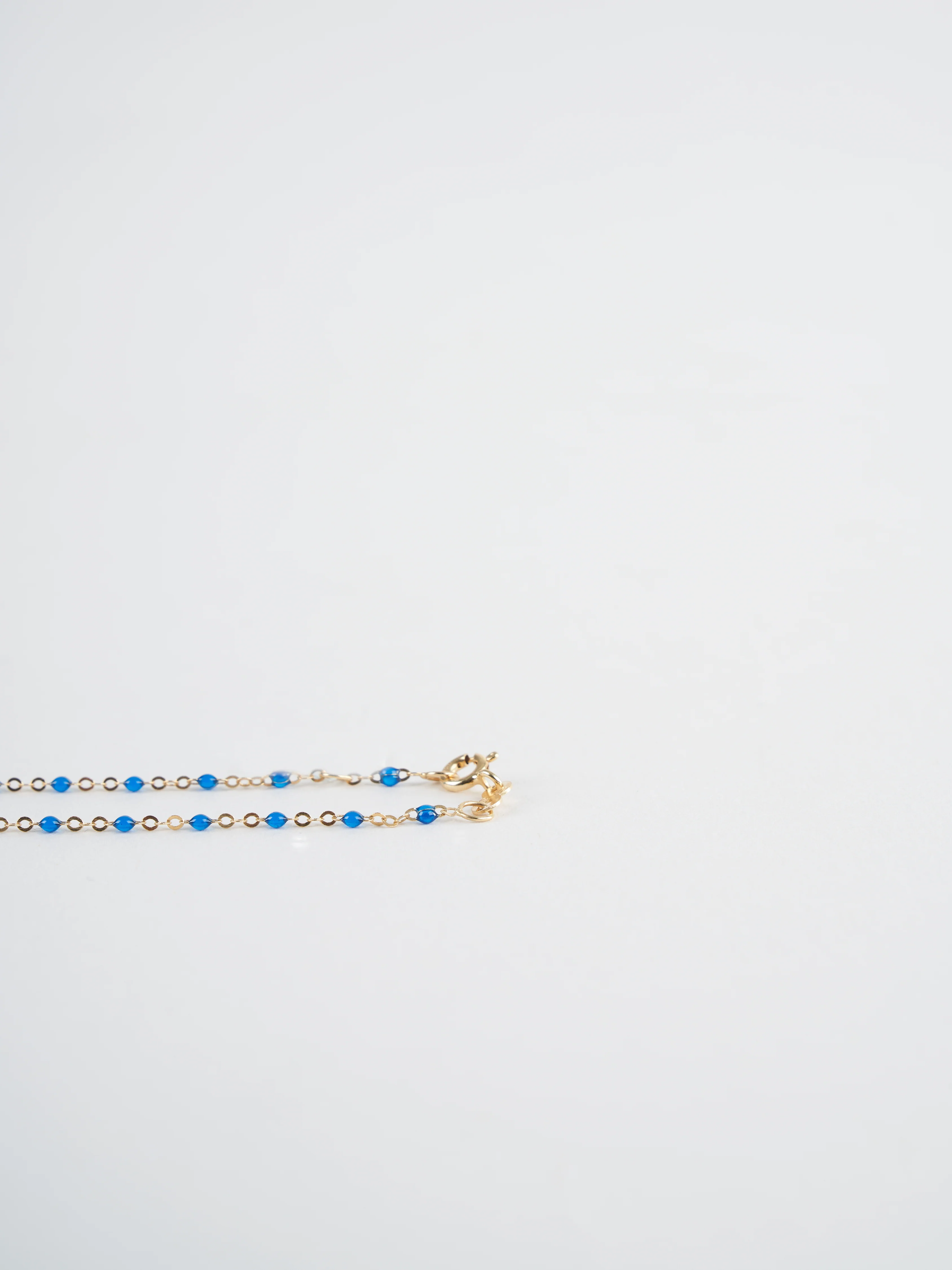 sapphire bead bracelet - yellow gold - Image 3