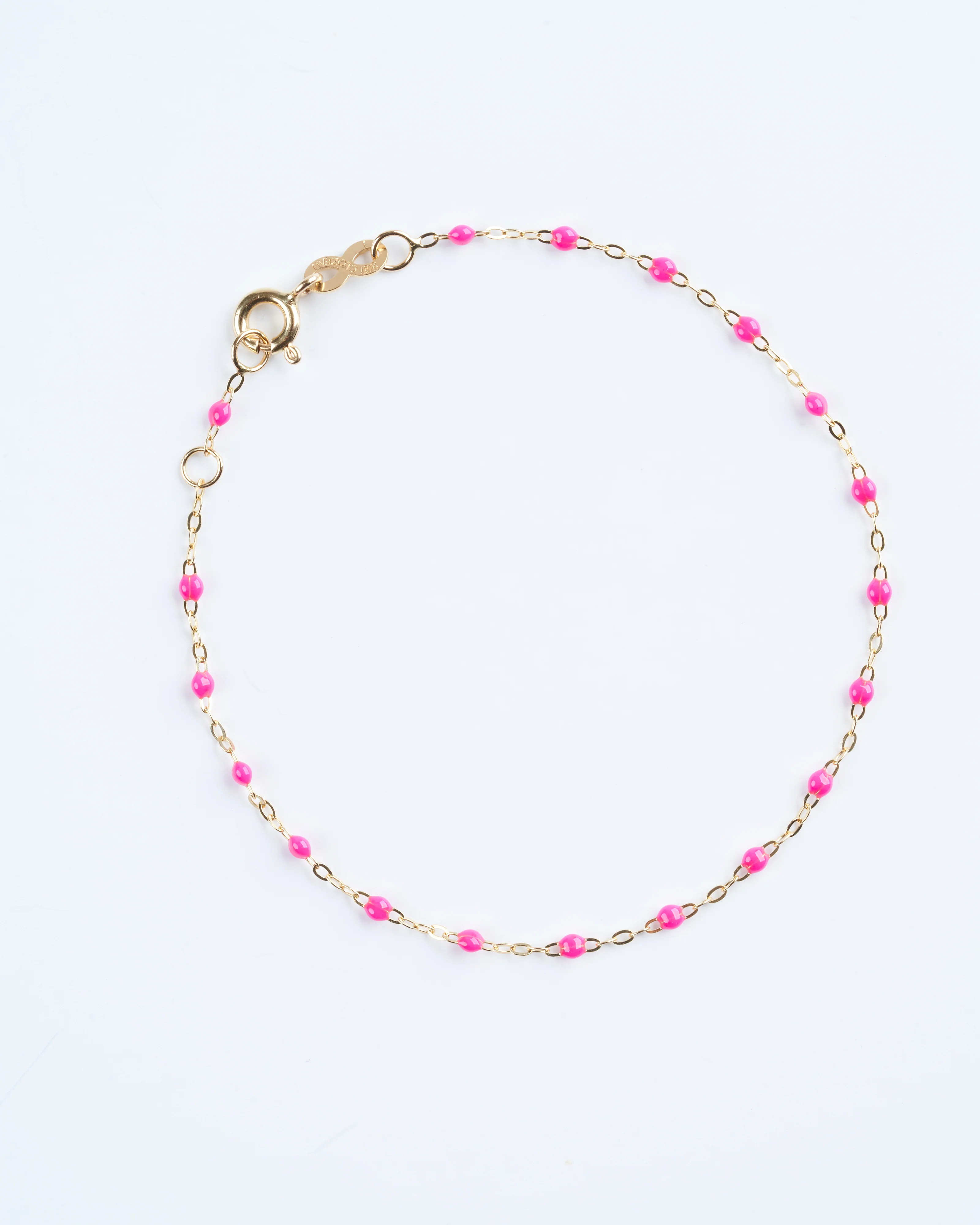 classic gigi bracelet 6.7" bracelet with candy - yellow gold with candy