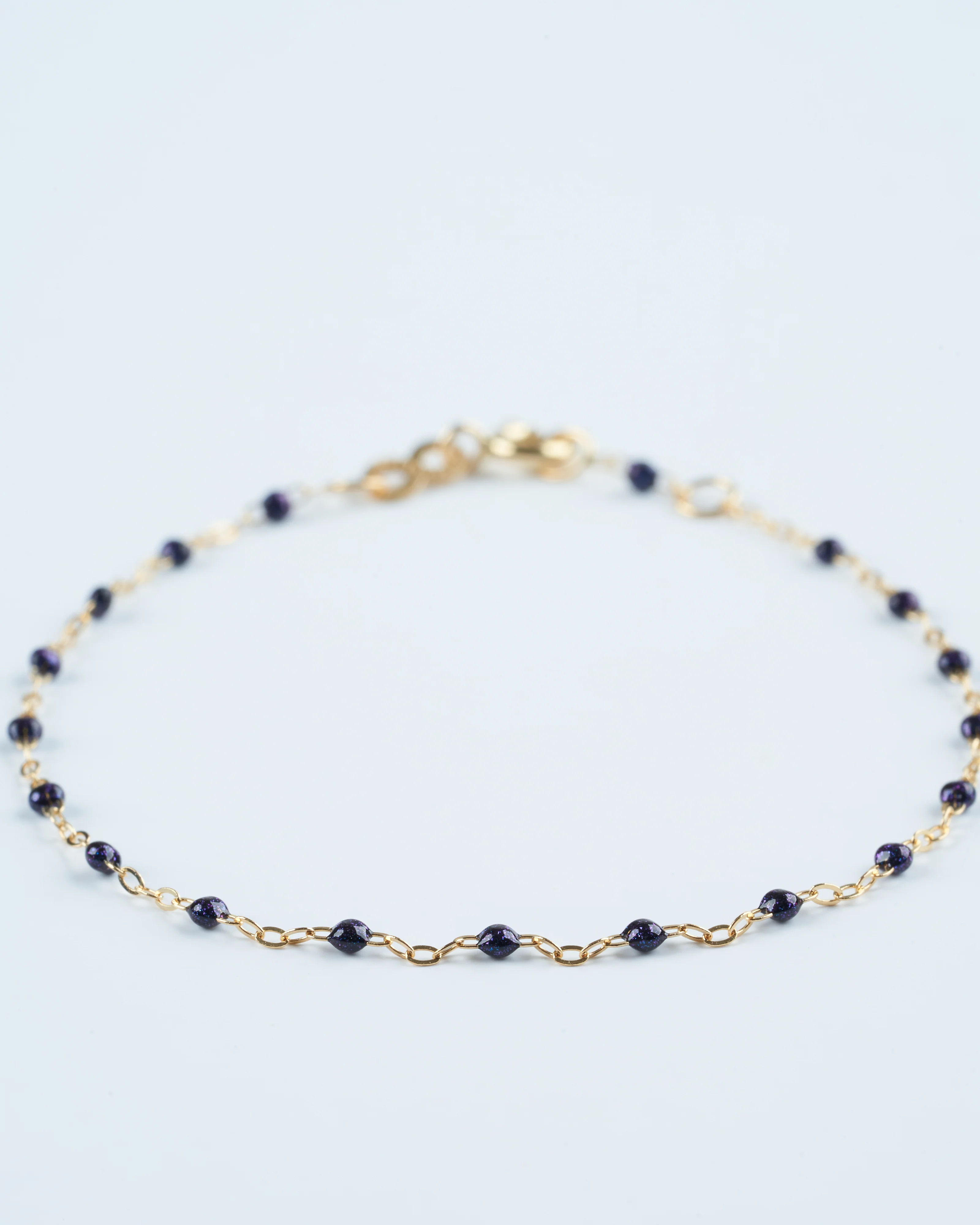 midnight bead bracelet  - yellow gold - Image 2