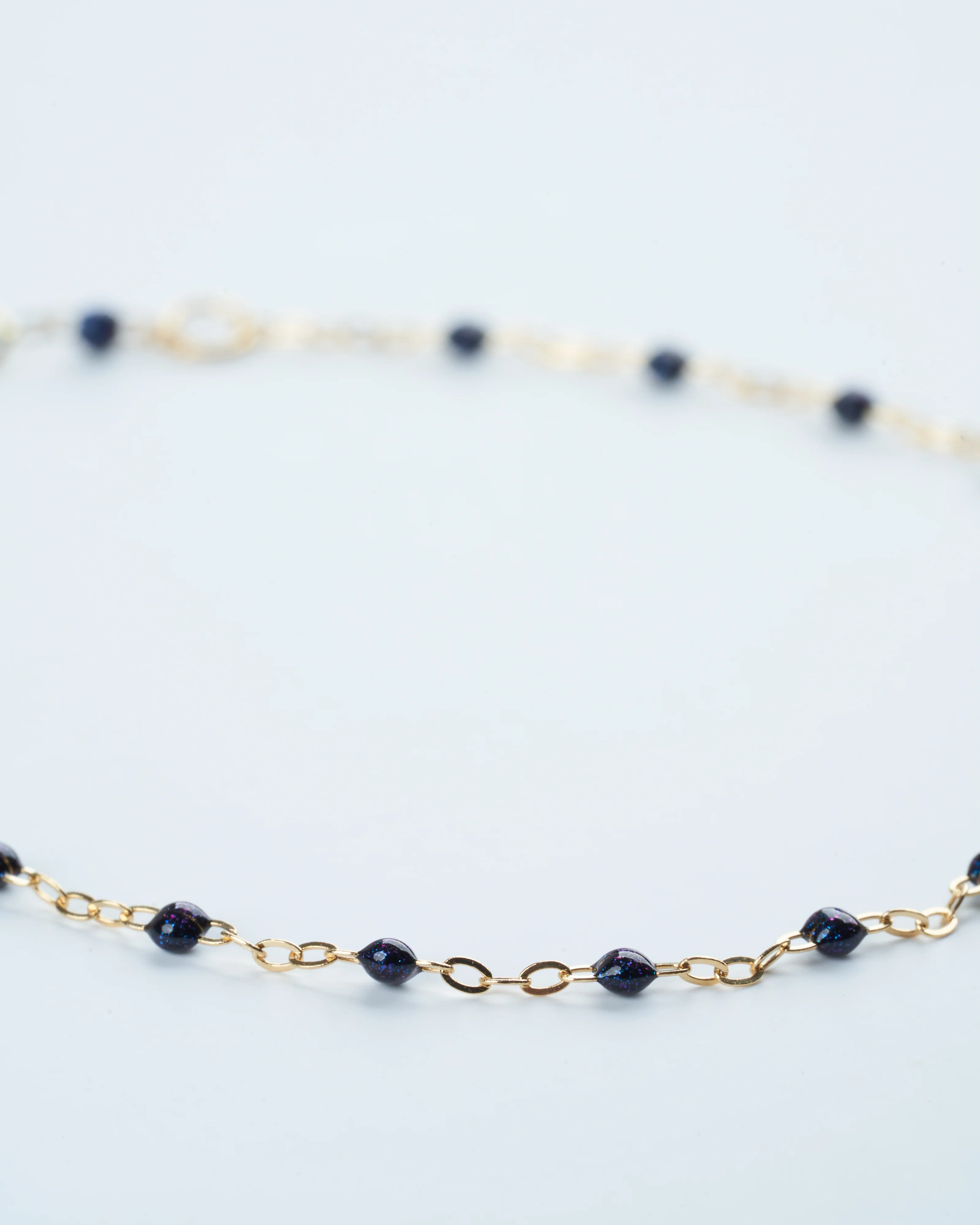 midnight bead bracelet  - yellow gold - Image 3