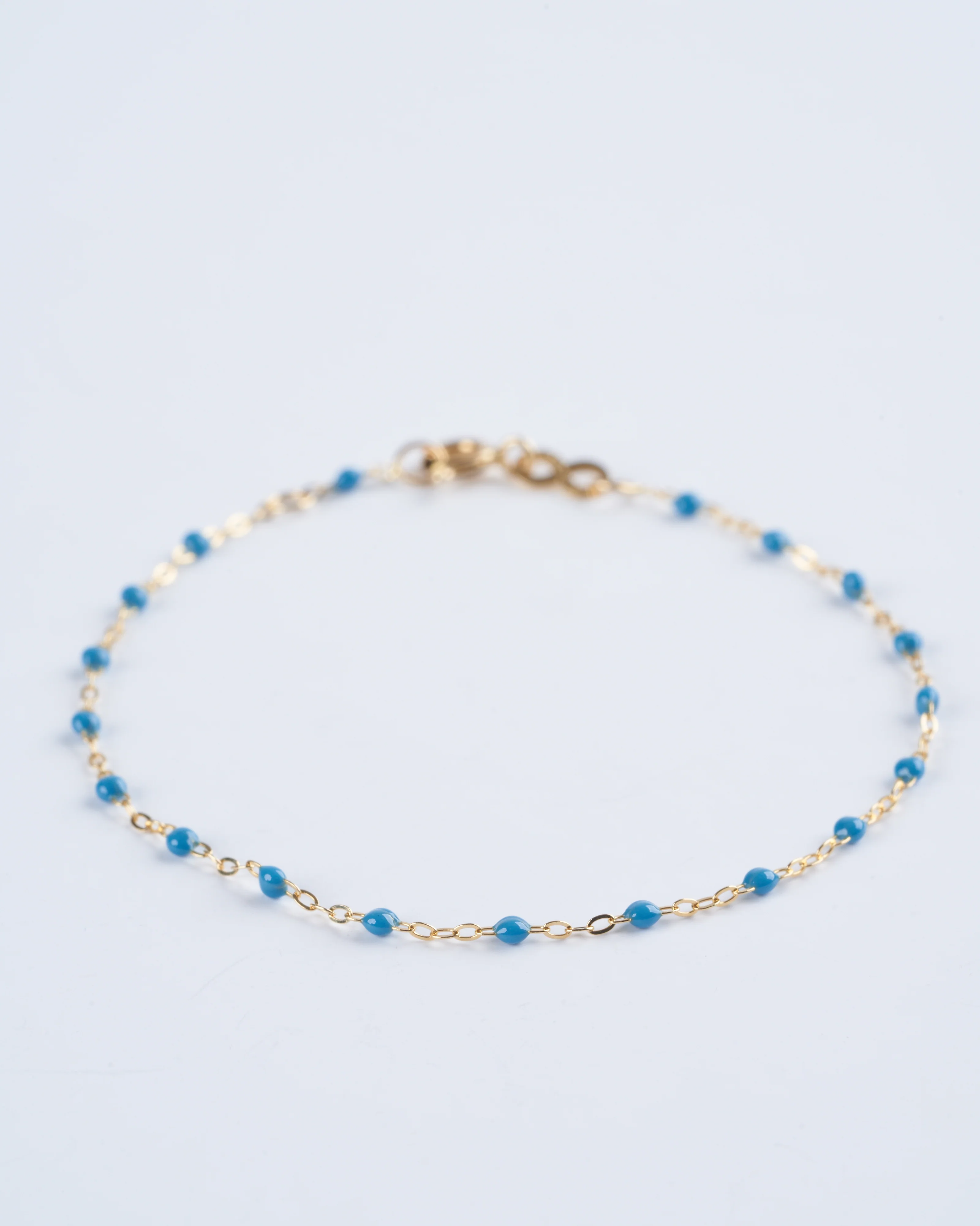 classic gigi yellow gold bracelet 6.7" with jeans - gold