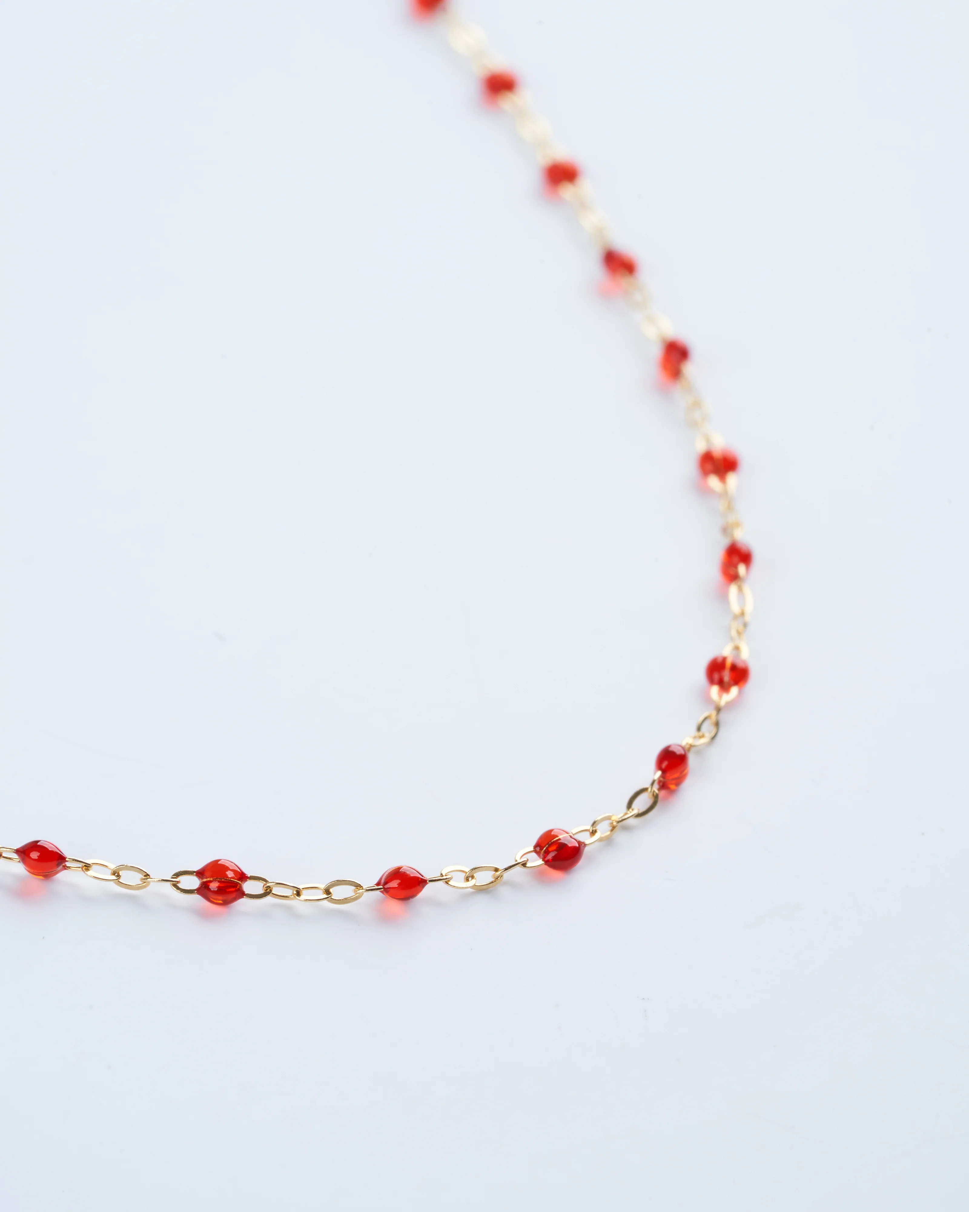 classic gigi yellow gold necklace 16.5" with ruby - gold - Image 3