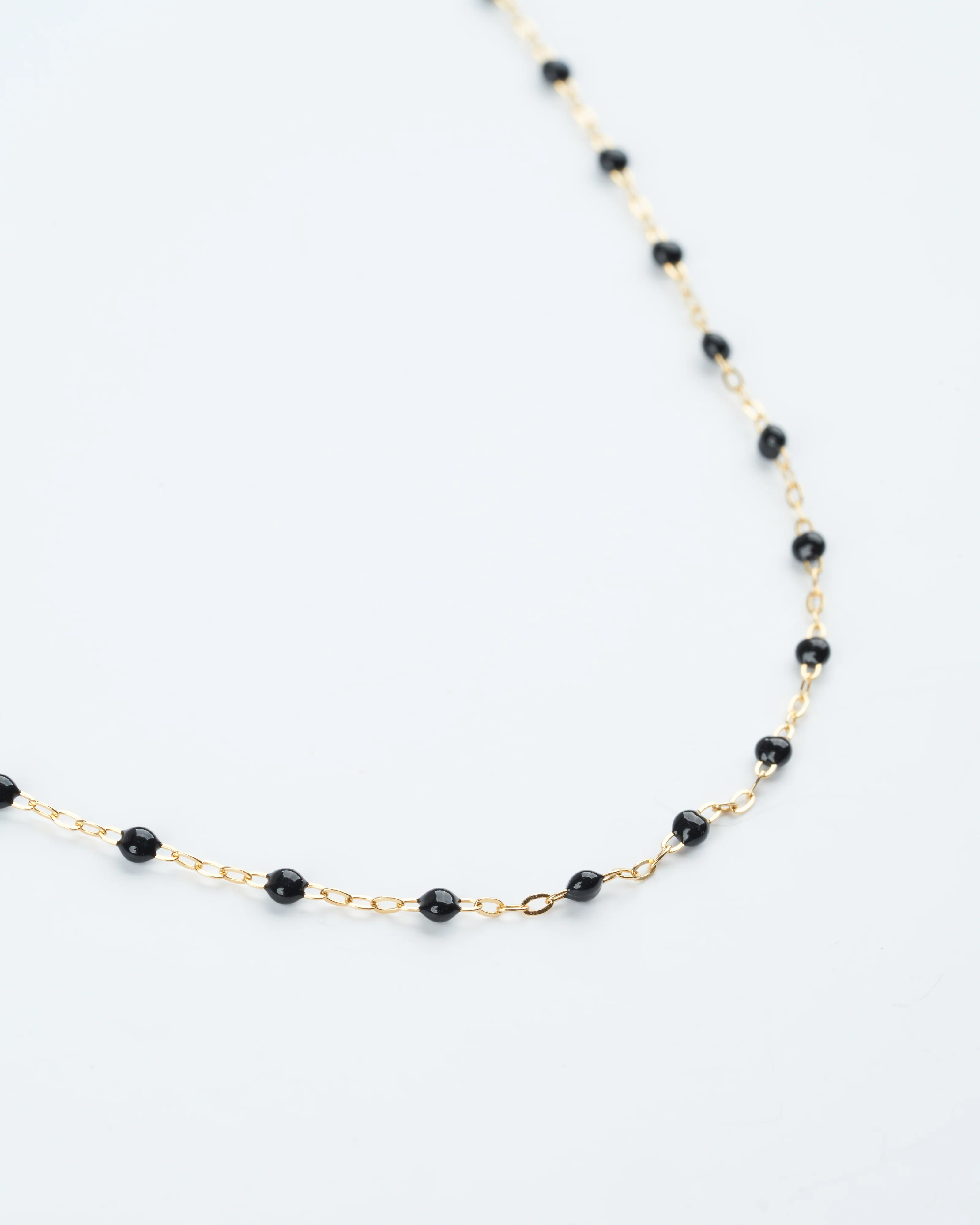 classic gigi yellow gold necklace 19.7" with black - gold - Image 2
