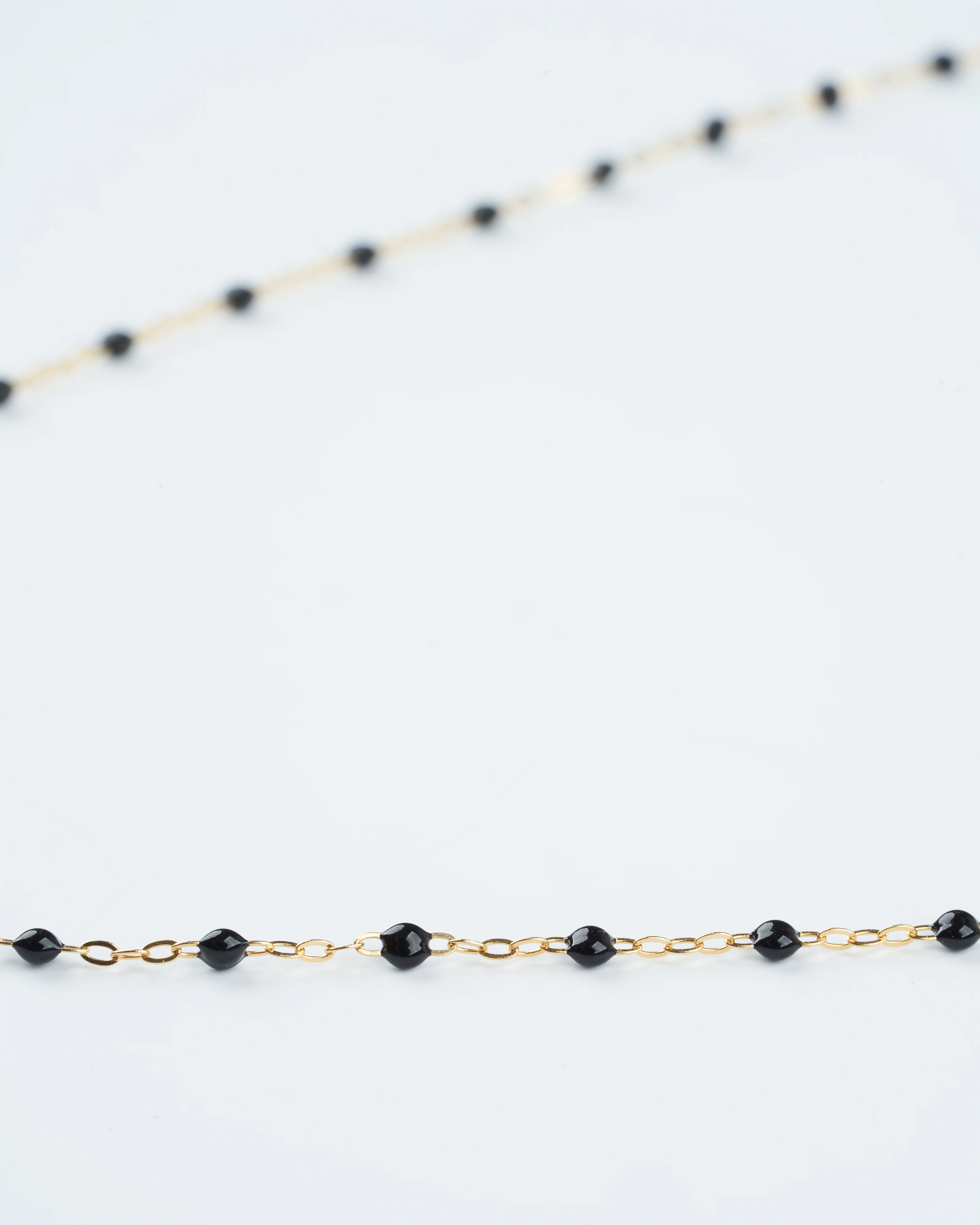 classic gigi yellow gold necklace 19.7" with black - gold - Image 3