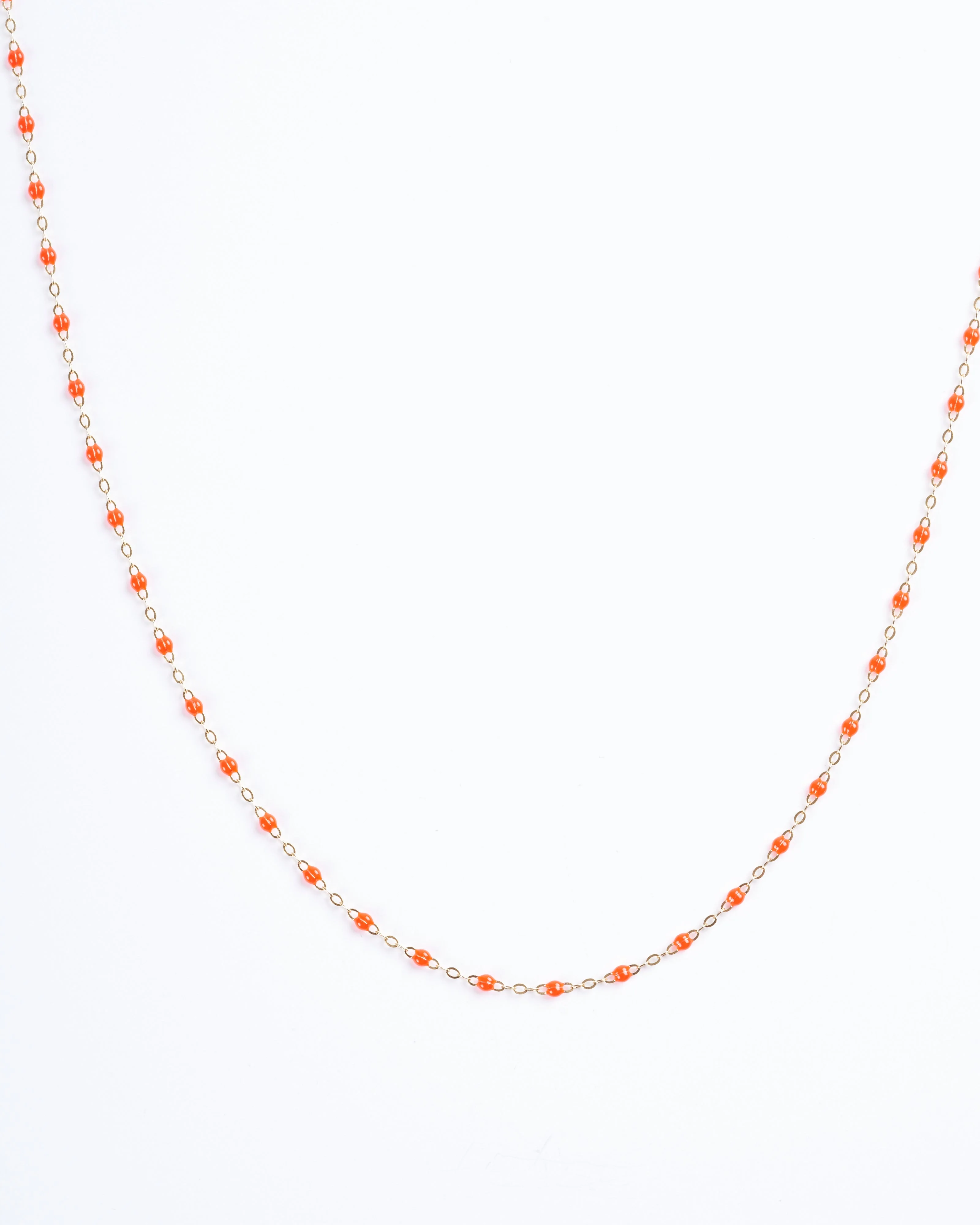 classic gigi yellow gold necklace - coral - Image 2