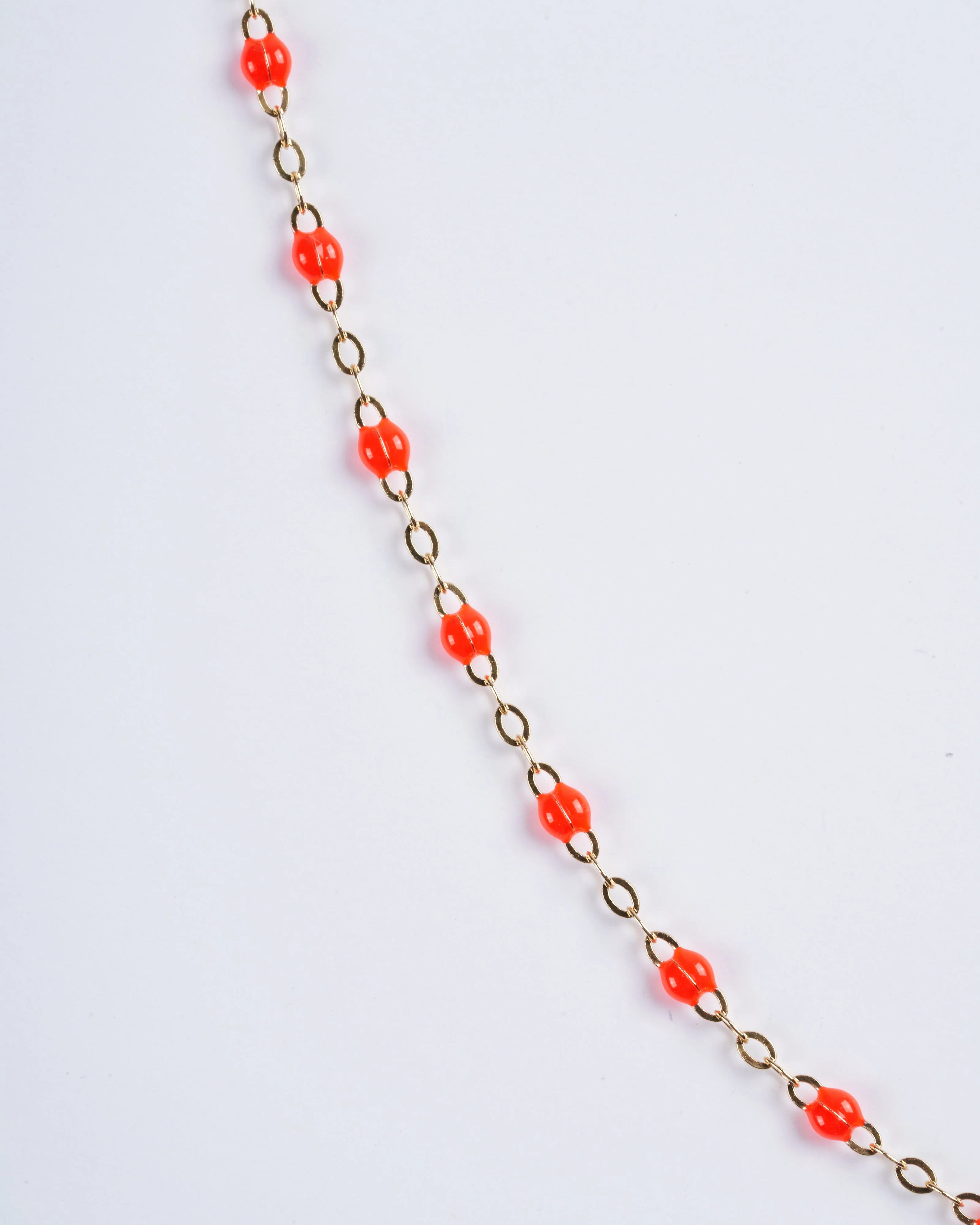 classic gigi yellow gold necklace - coral - Image 3