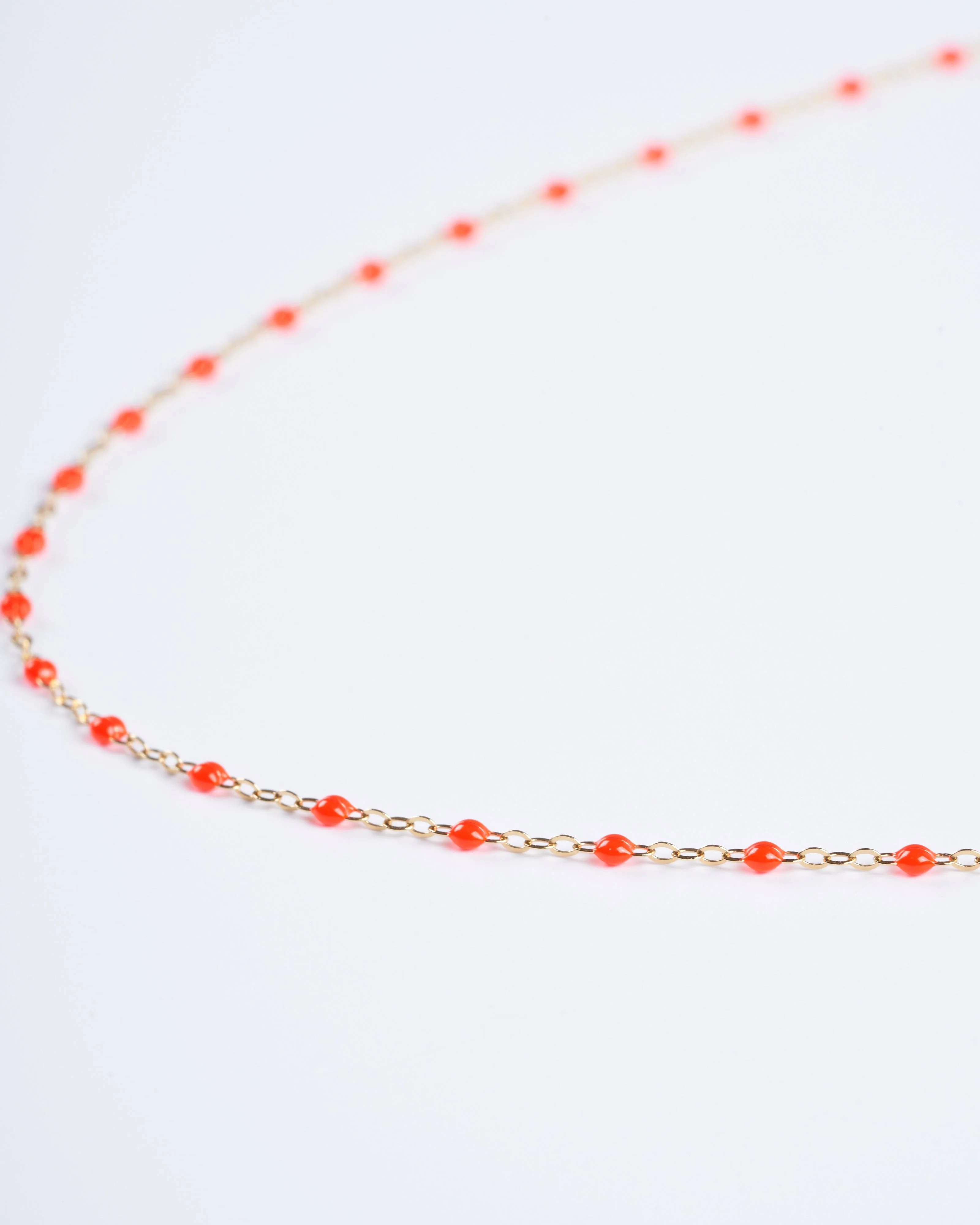 classic gigi yellow gold necklace - coral - Image 5