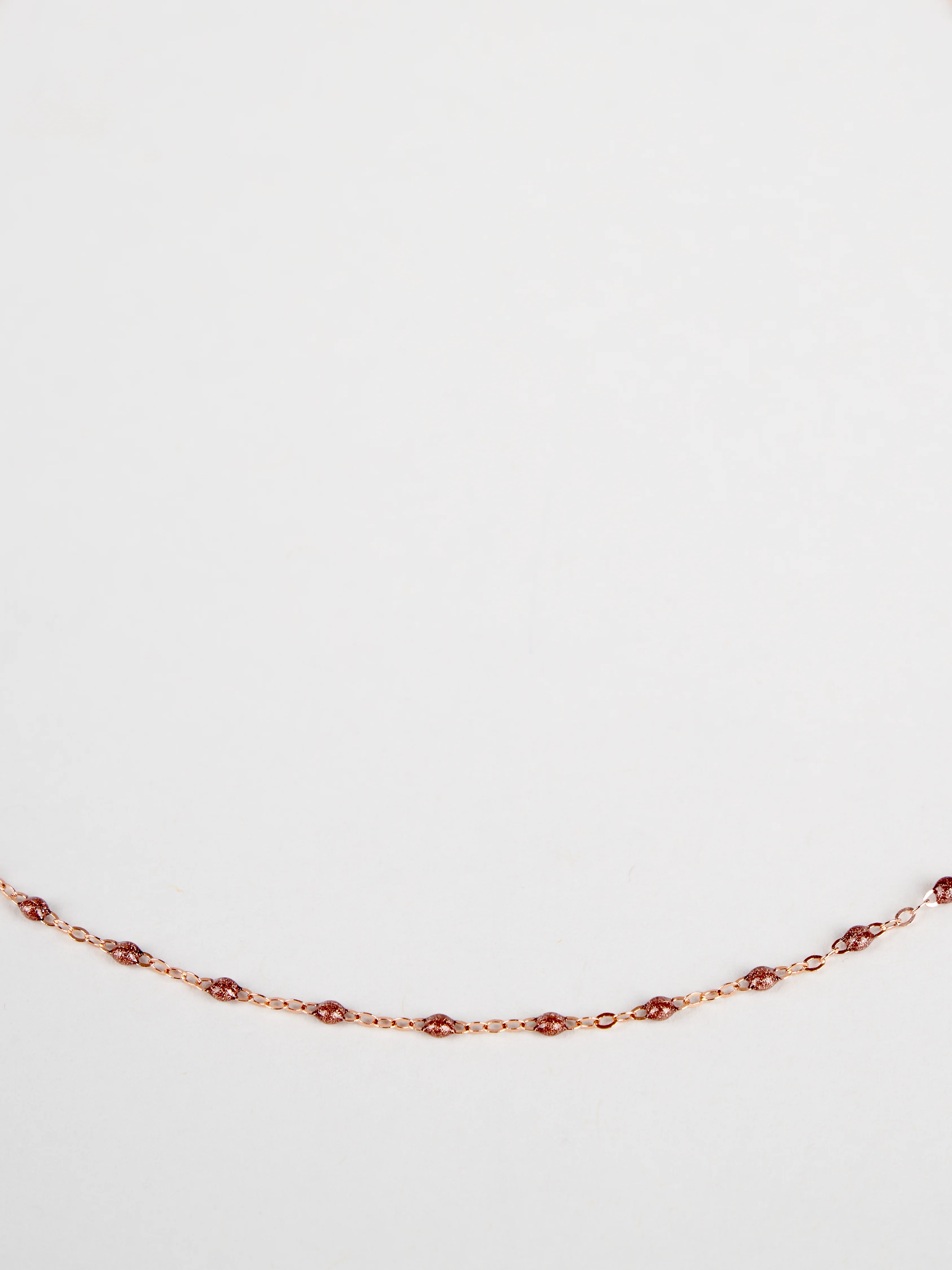 copper bead necklace - rose gold - Image 4