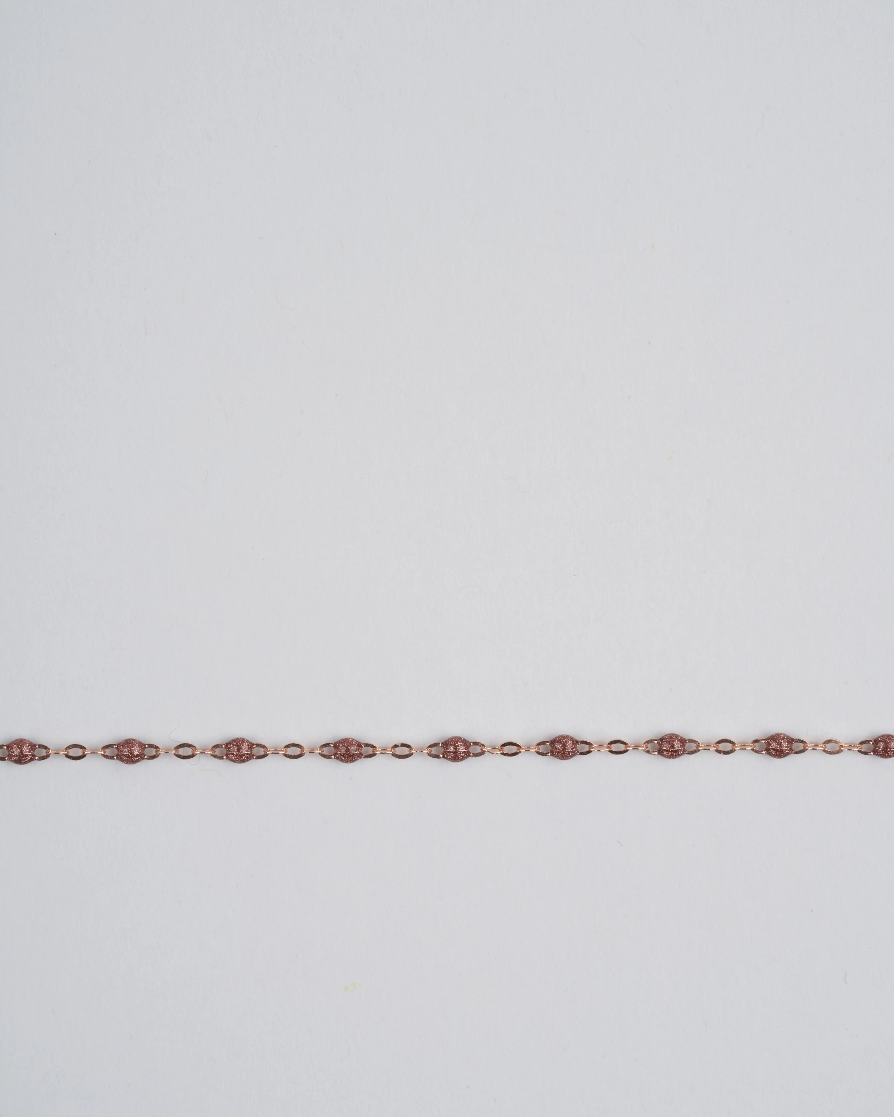 copper bead bracelet - rose gold - Image 2