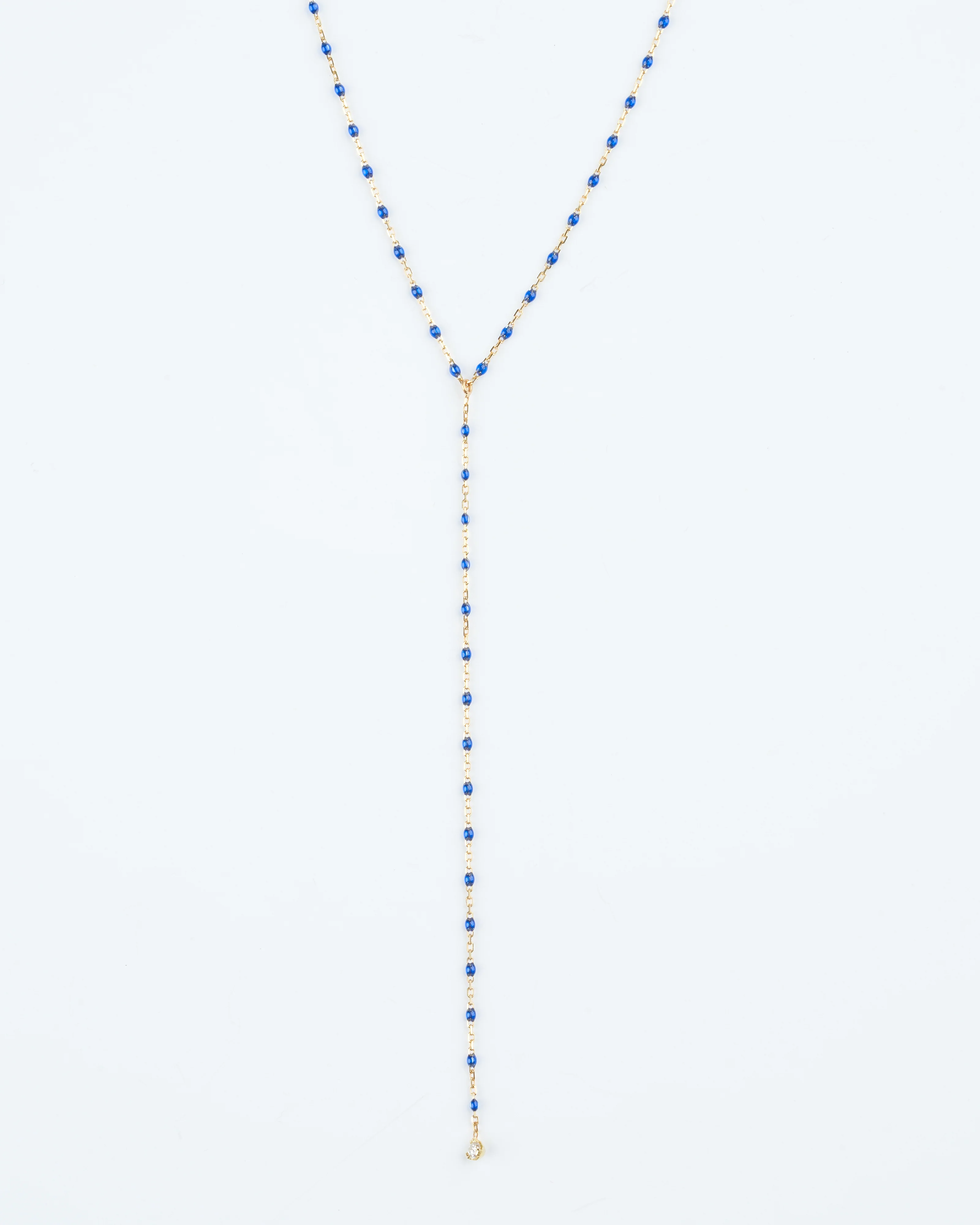 mini gigi y party yellow gold necklace with lapis - gold