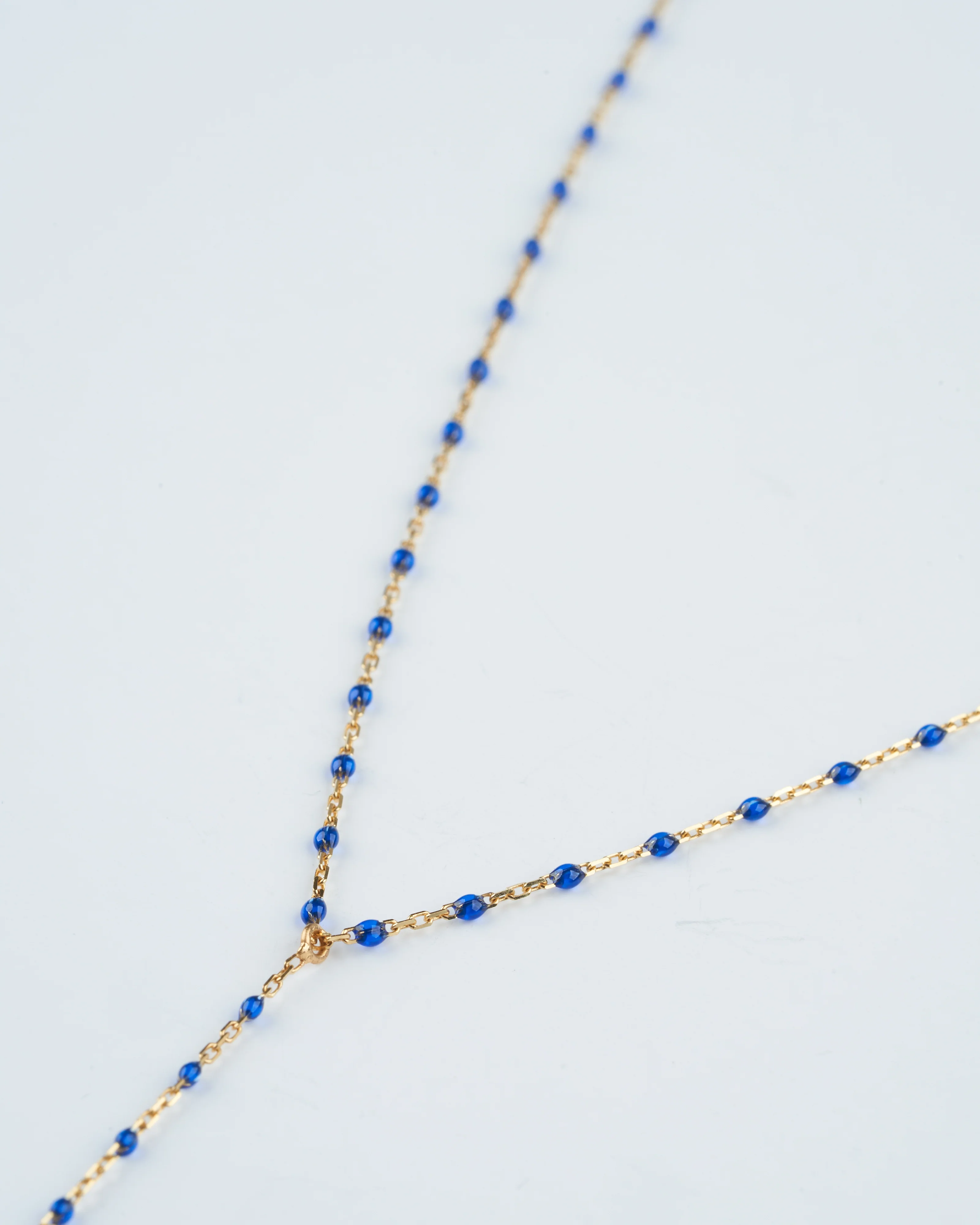 mini gigi y party yellow gold necklace with lapis - gold - Image 2