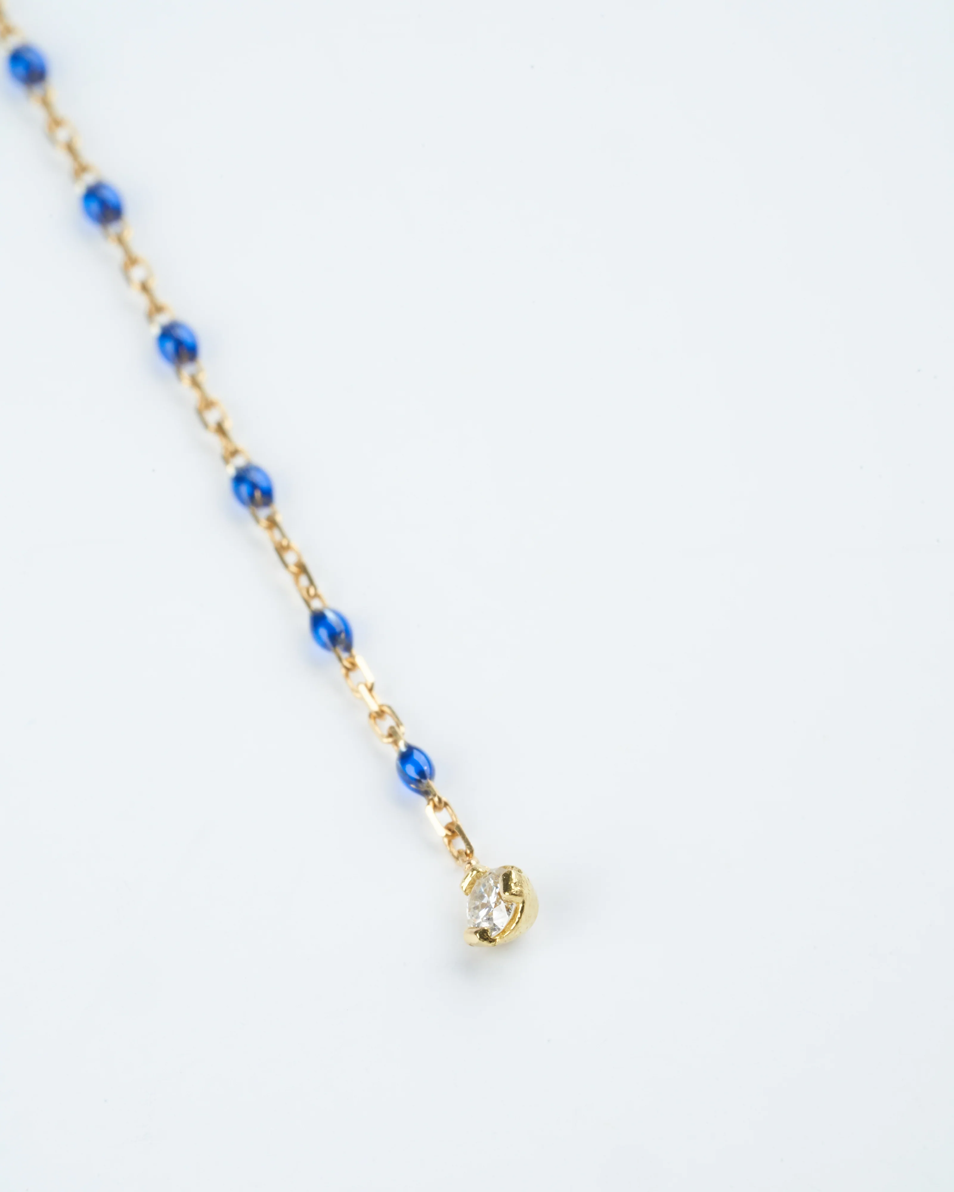 mini gigi y party yellow gold necklace with lapis - gold - Image 3
