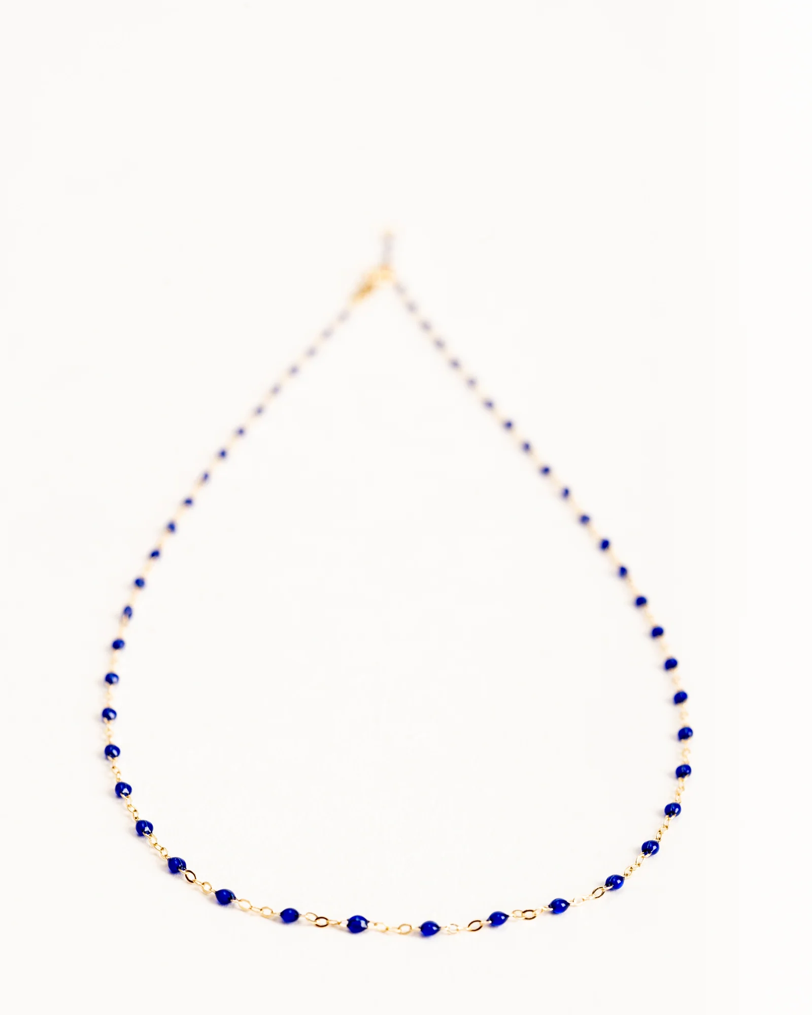 classic gigi yellow gold necklace - lapis - Image 3