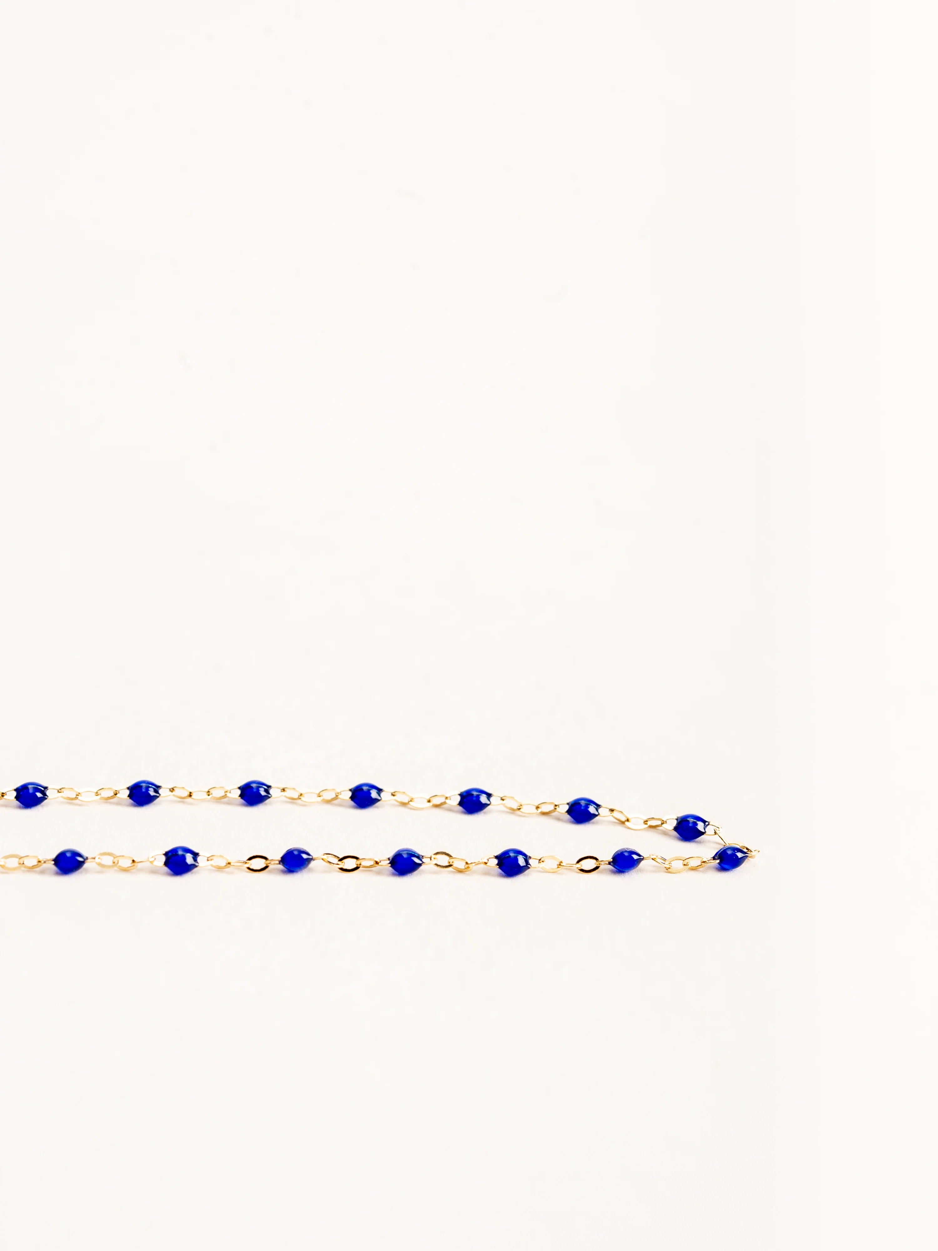 classic gigi yellow gold necklace - lapis - Image 4