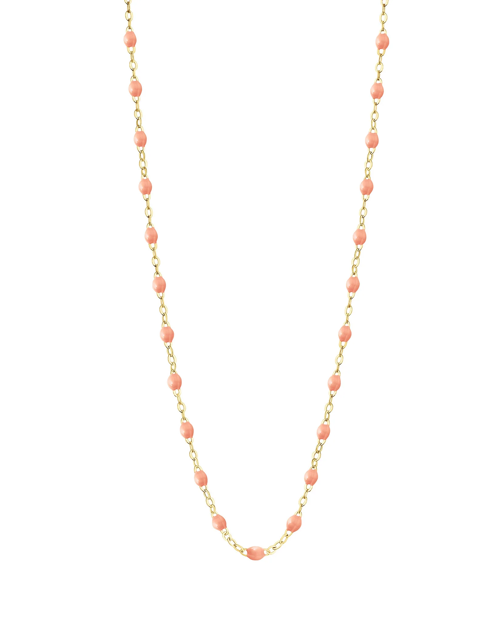 classic gigi yellow gold necklace - salmon