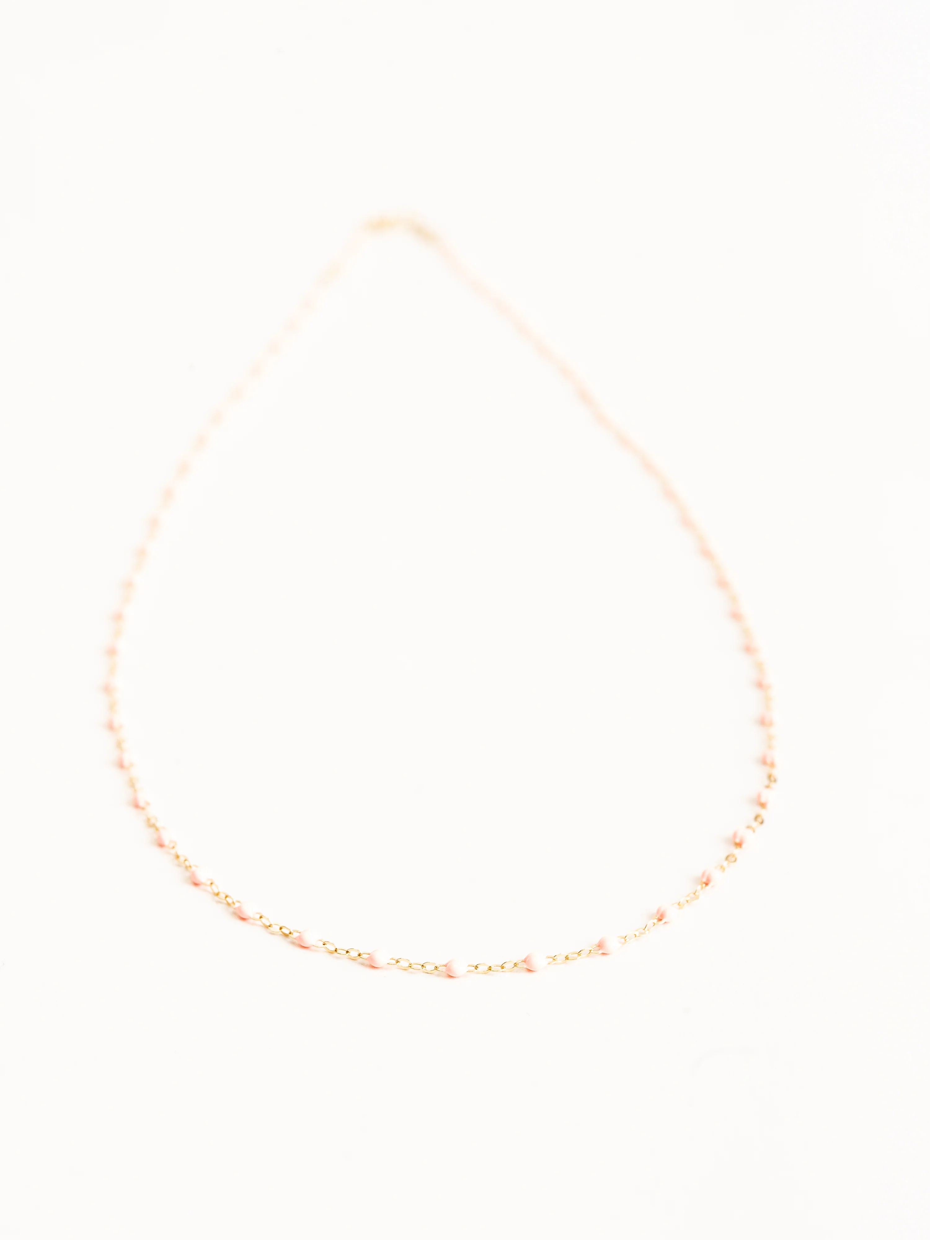 classic gigi yellow gold necklace - salmon - Image 5