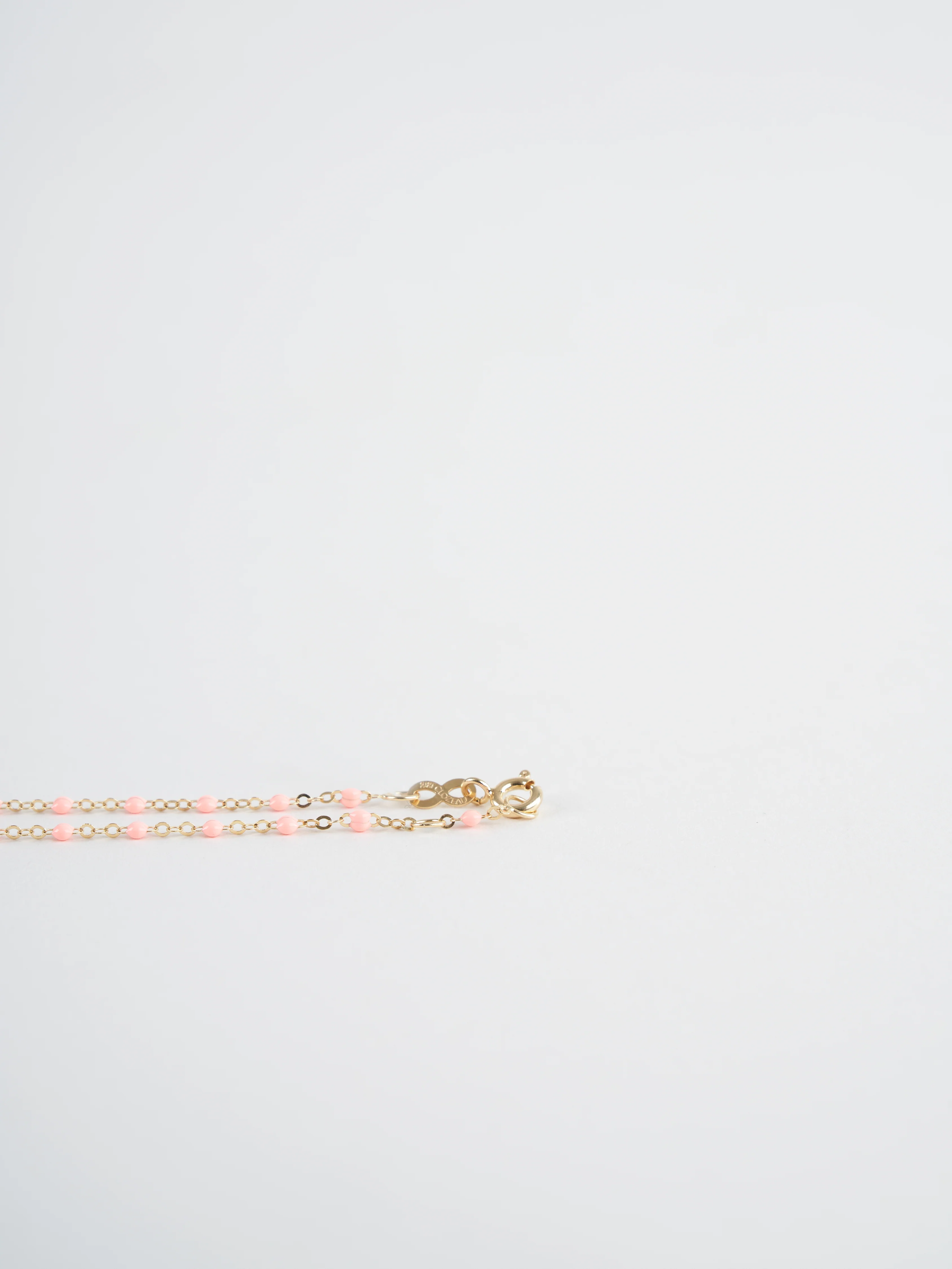 saumon bead bracelet - yellow gold - Image 3