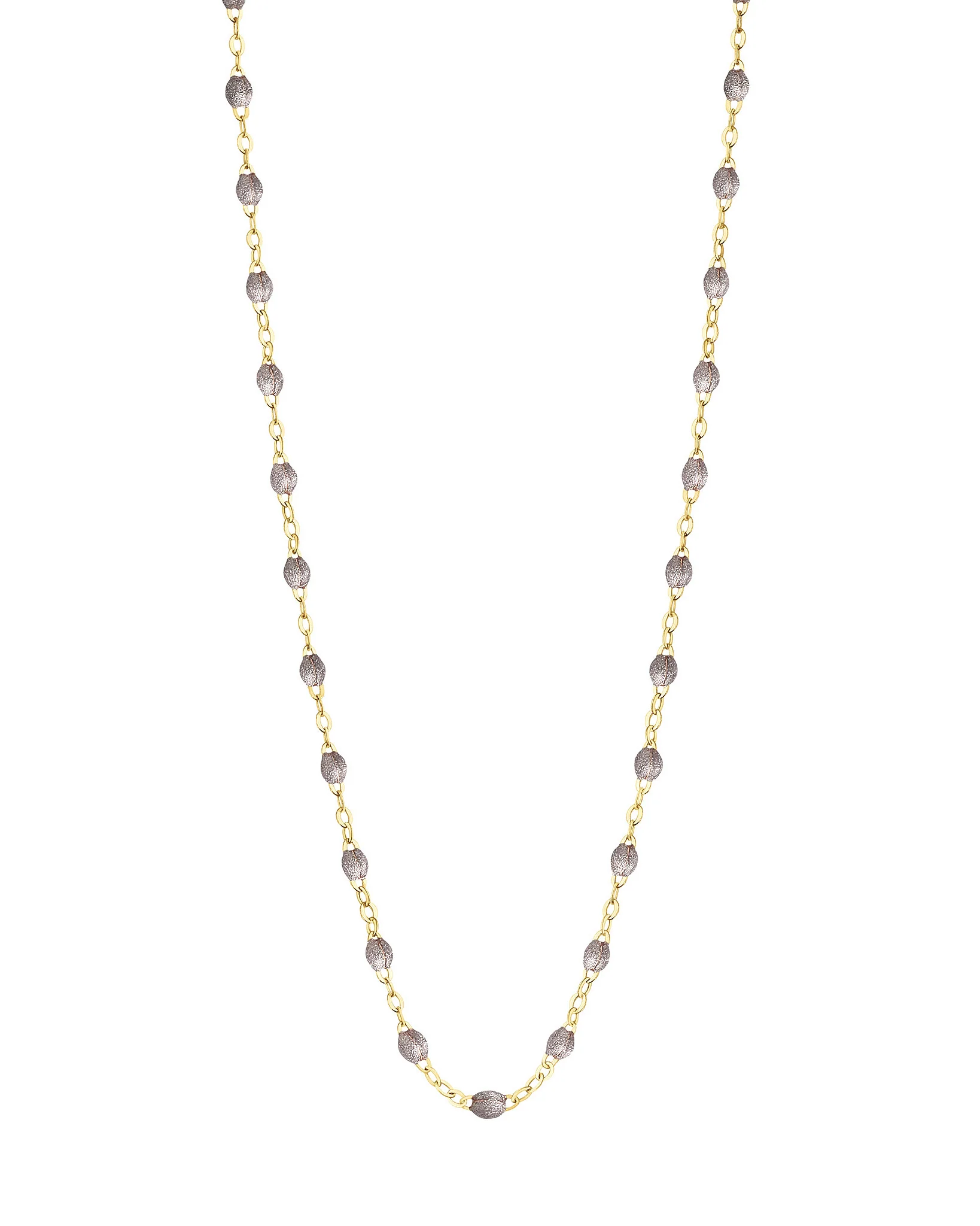 classic gigi yellow gold necklace - silver